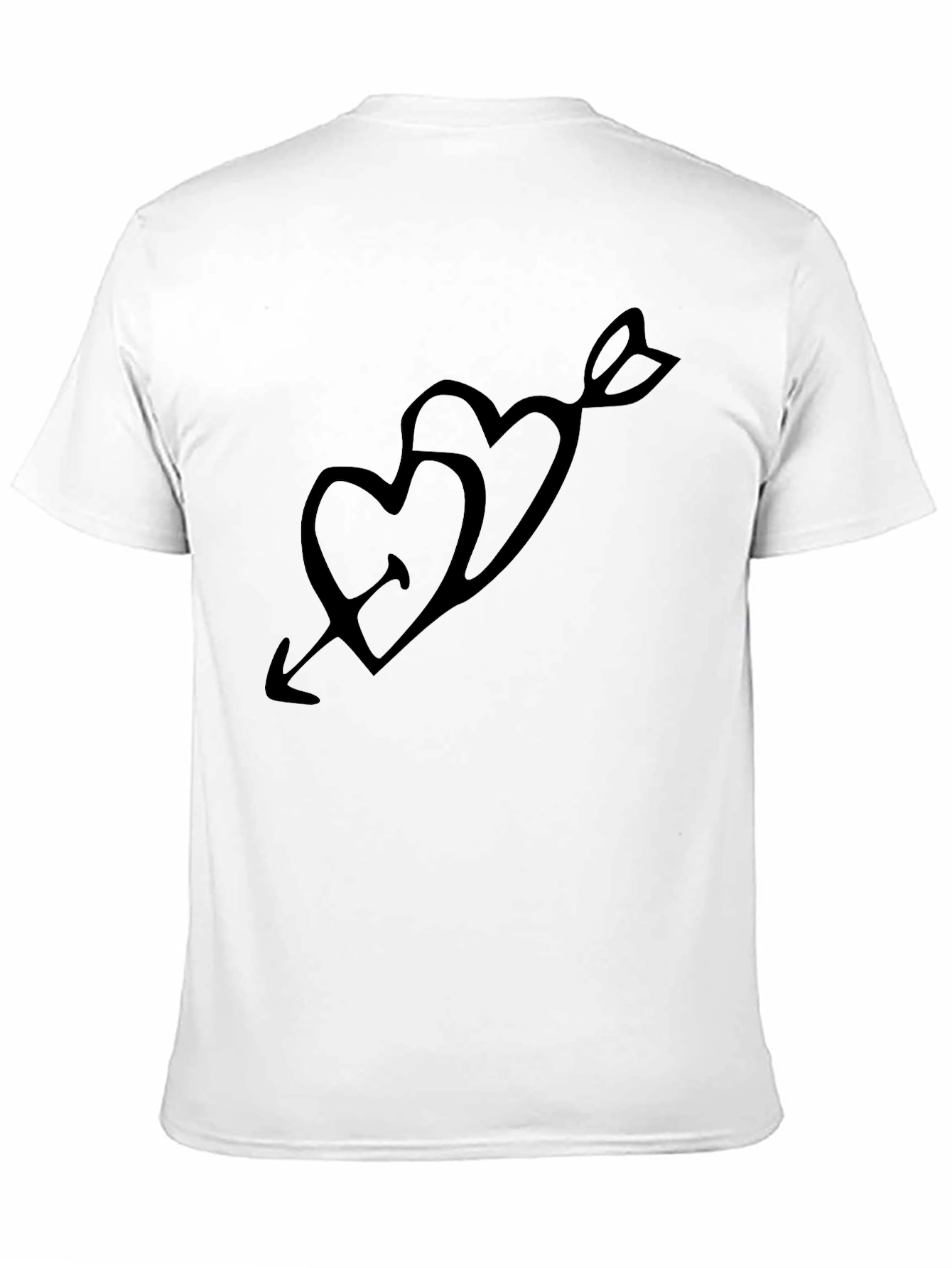 Love Arrow Graphic Black T-Shirt