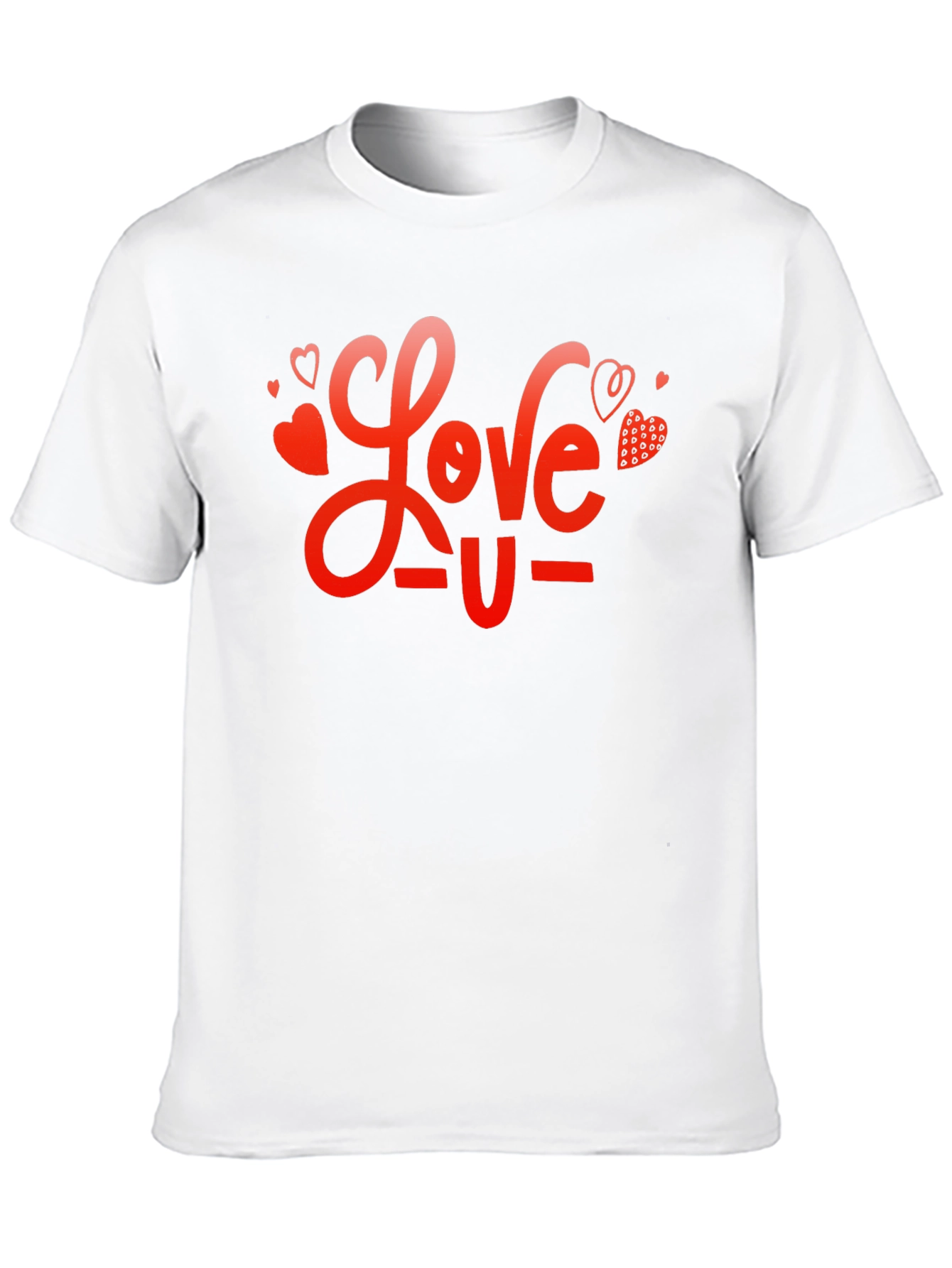 Love U Graphic Black T-Shirt