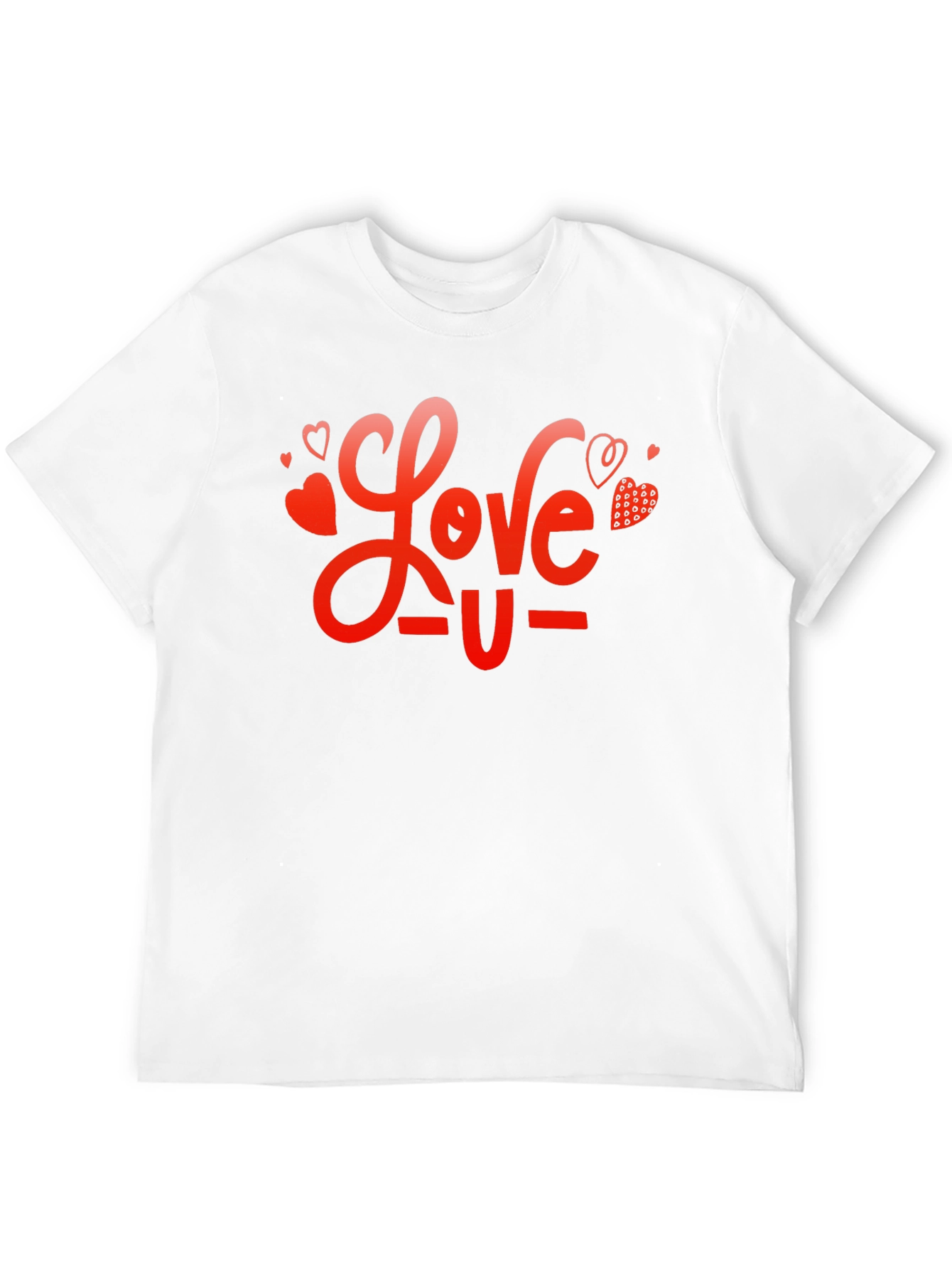 Love U Graphic Black T-Shirt
