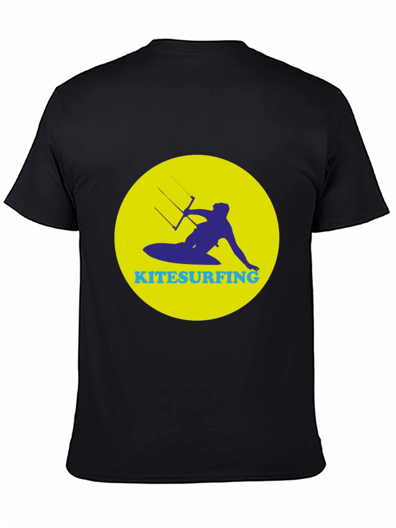 Kitesurfing Graphic T-Shirt - Black