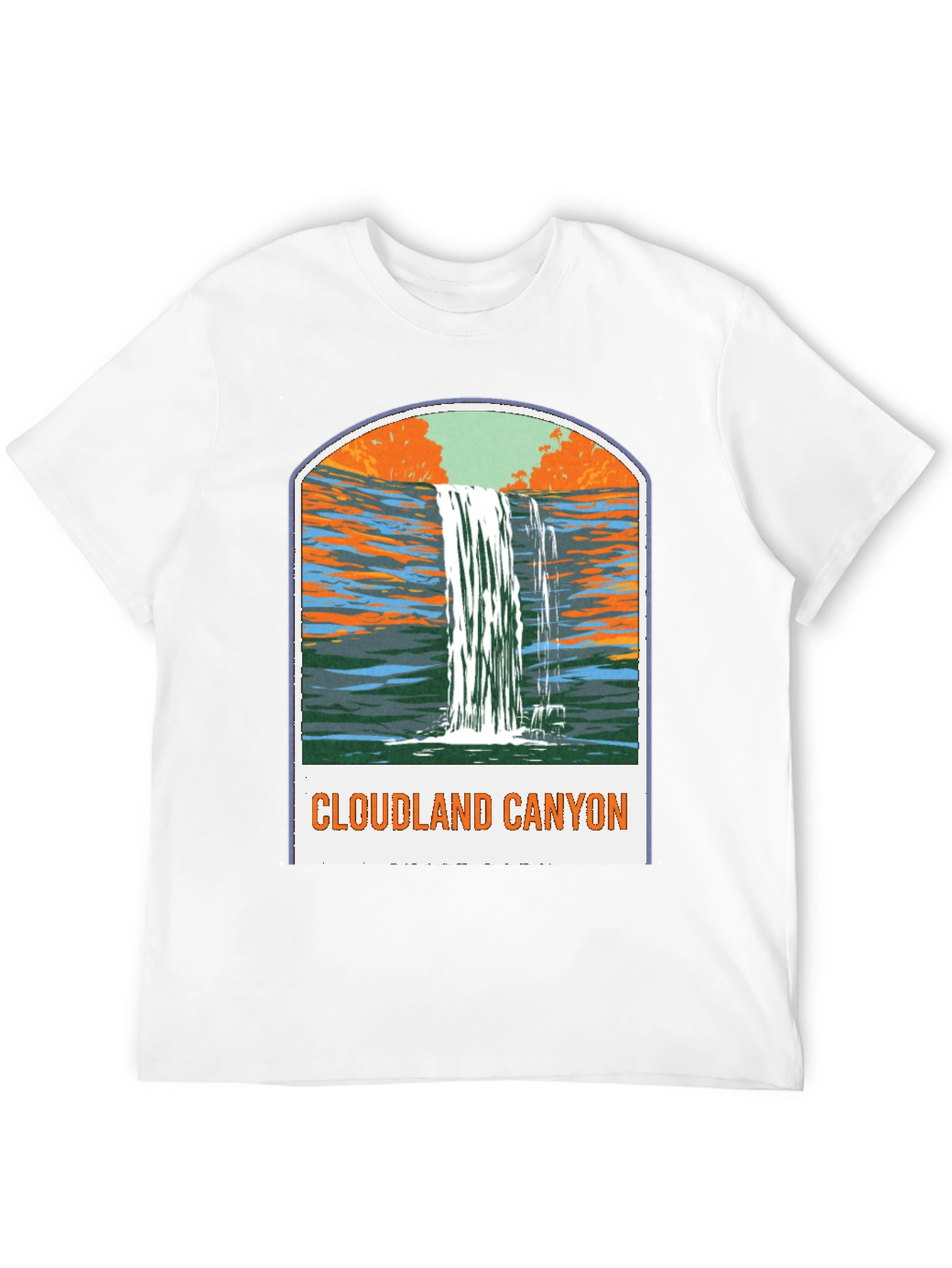 Cloudland Canyon Graphic Tee - Black Cotton T-Shirt