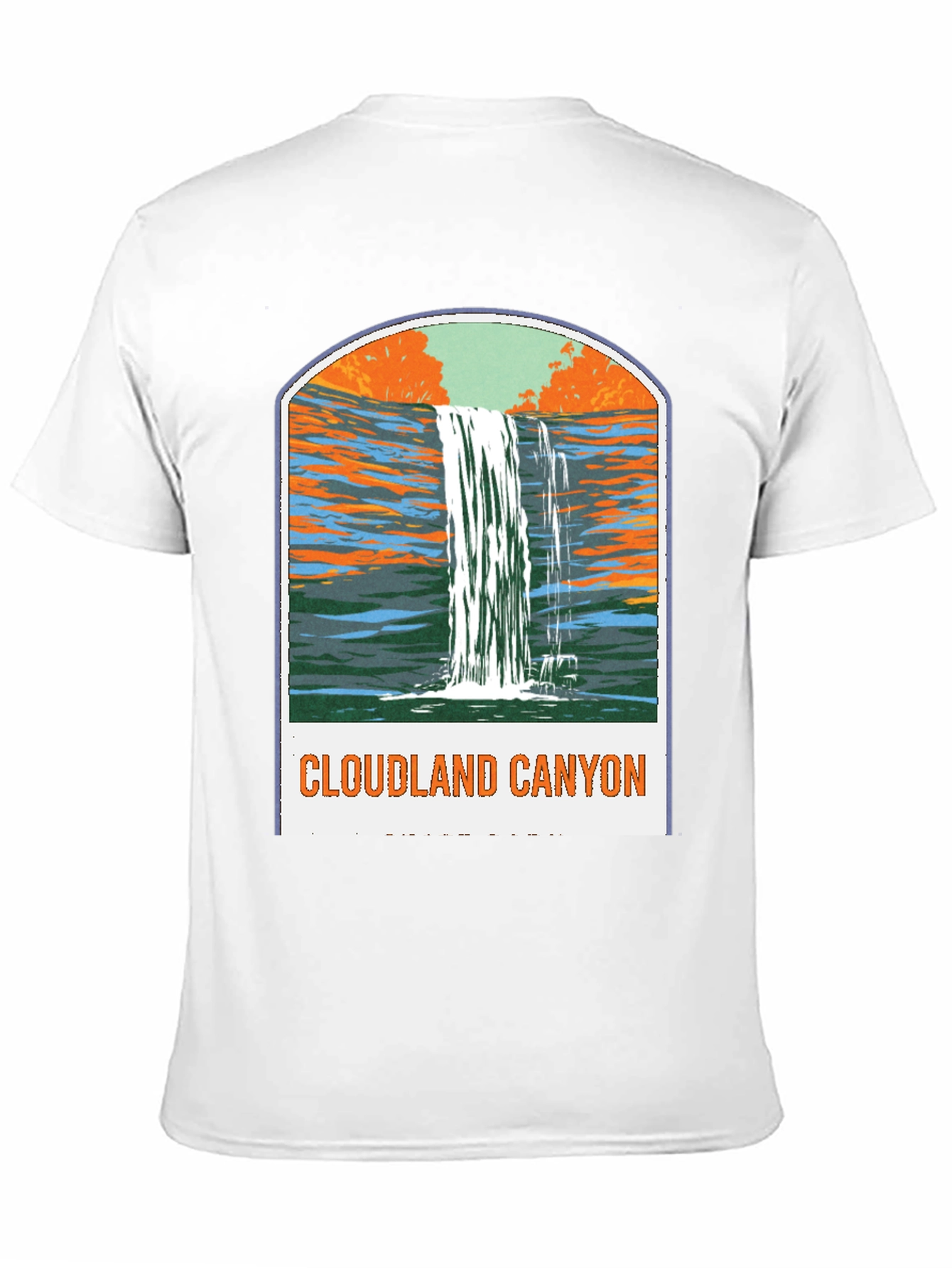 Cloudland Canyon Graphic Tee - Black Cotton T-Shirt