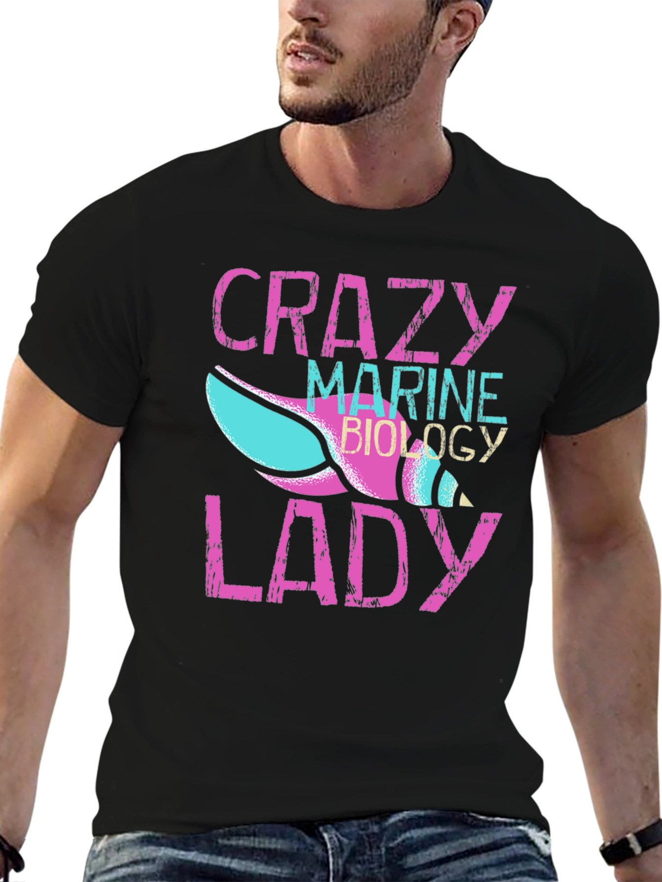 Crazy Marine Biology Lady T-Shirt