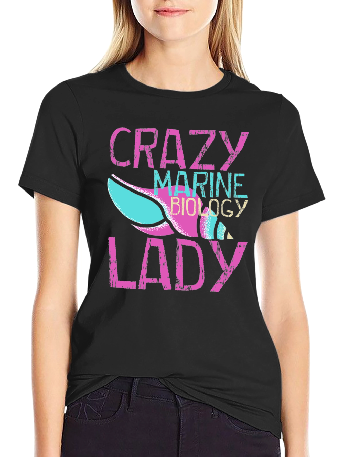 Crazy Marine Biology Lady T-Shirt