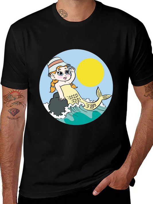 Mermaid T-Shirt - Cute Cartoon Design