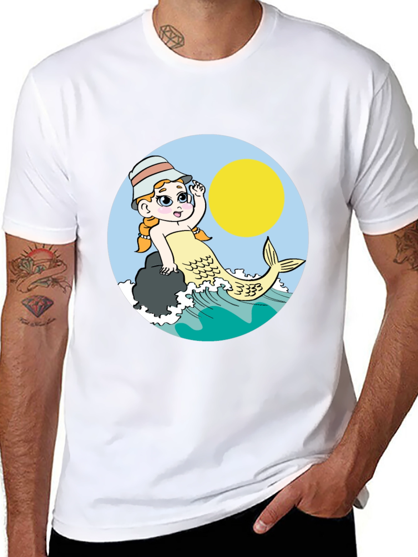 Mermaid T-Shirt - Cute Cartoon Design