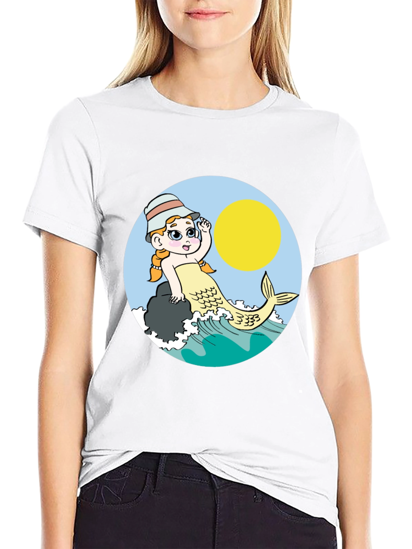 Mermaid T-Shirt - Cute Cartoon Design
