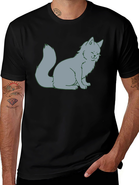 Cat Cartoon Graphic T-Shirt