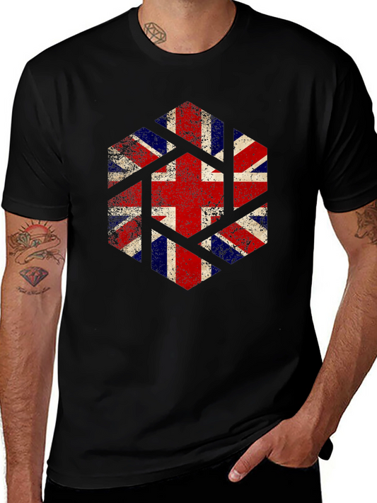 Union Jack Geometric Graphic Tee