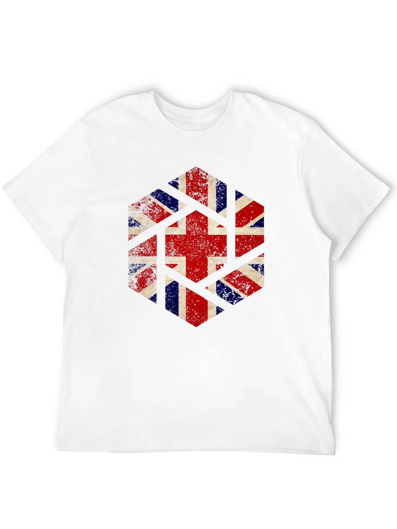 Union Jack Geometric Graphic Tee