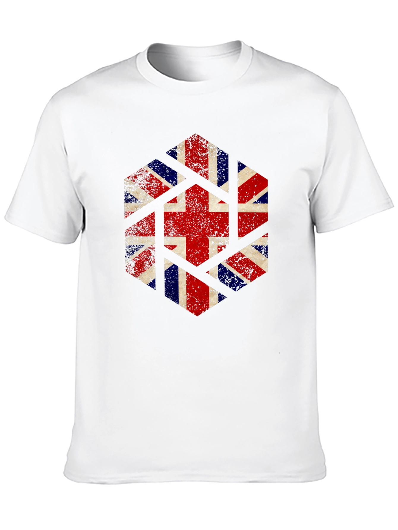 Union Jack Geometric Graphic Tee