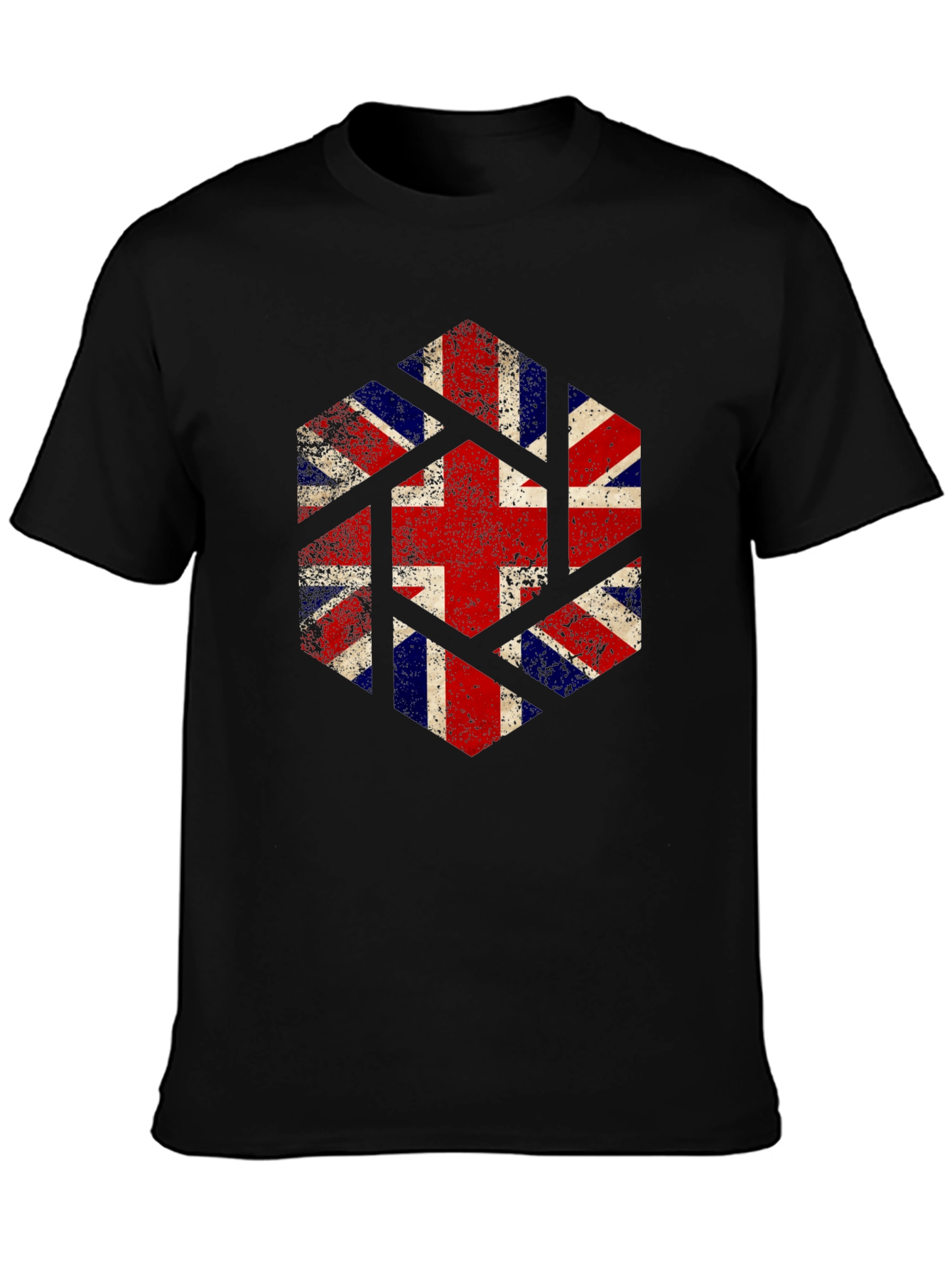 Union Jack Geometric Graphic Tee