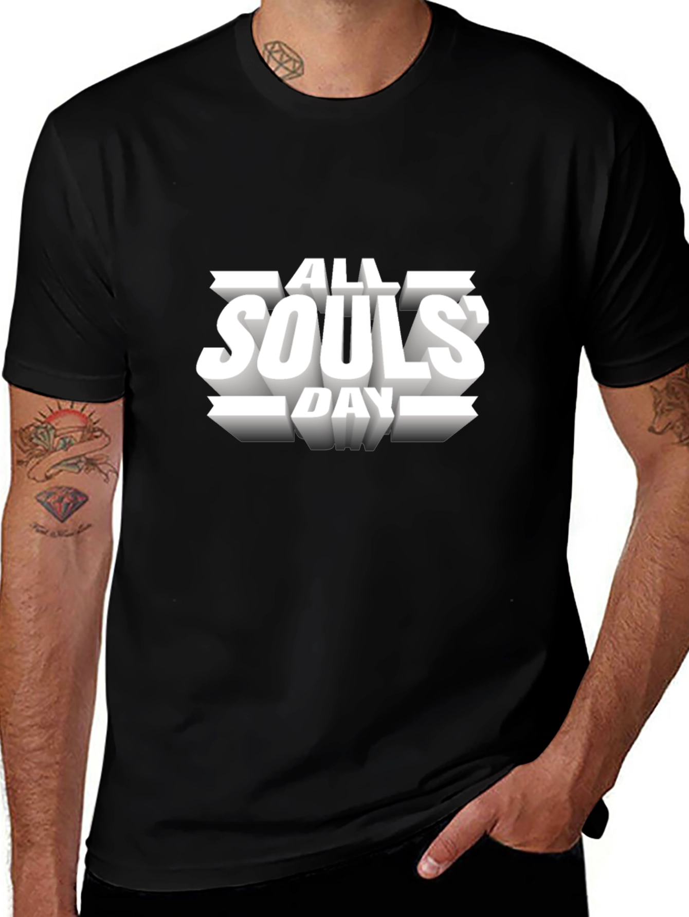 All Souls Day Black Graphic Tee