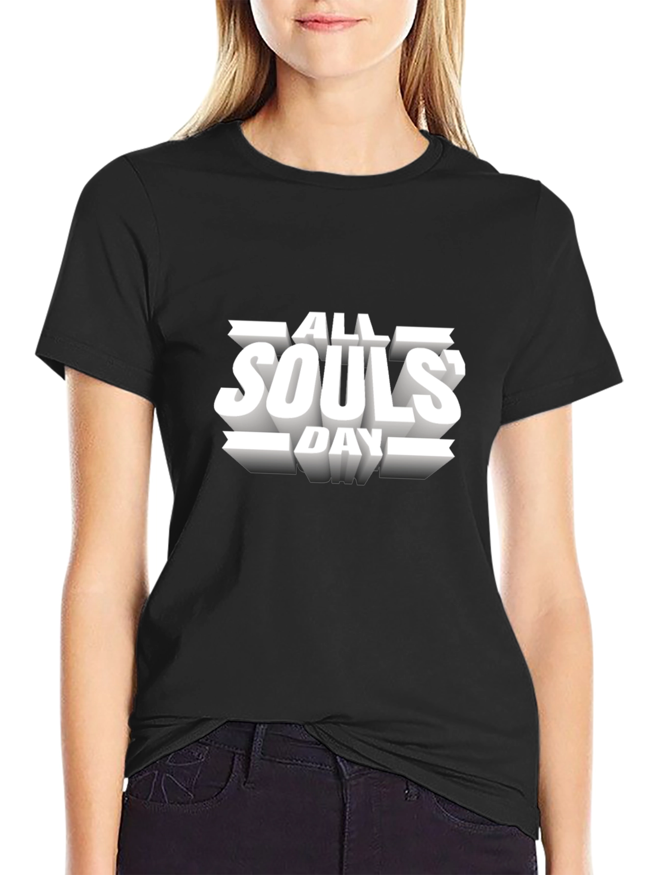 All Souls Day Black Graphic Tee