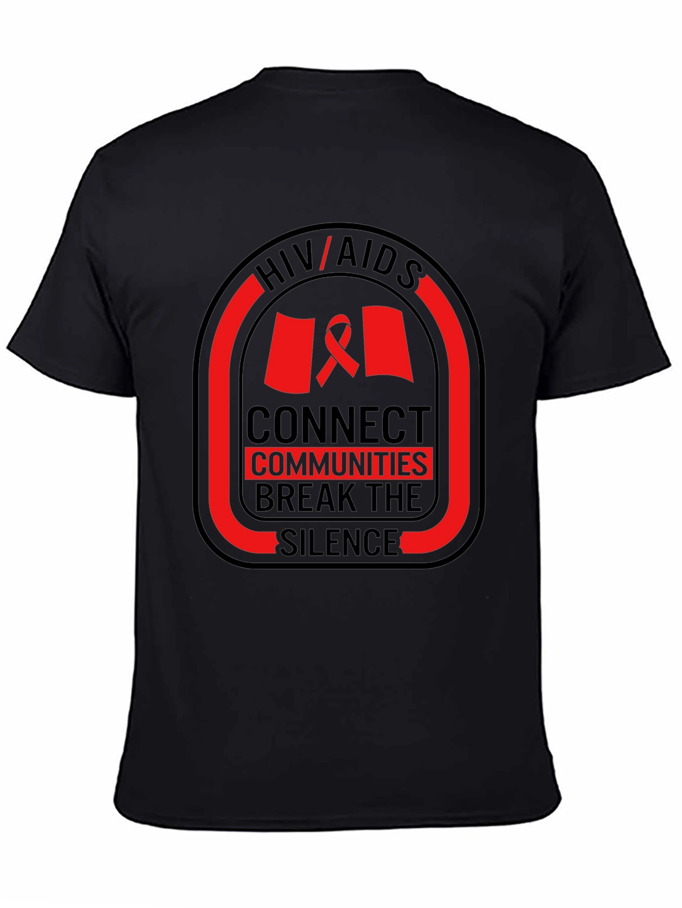 HIV/AIDS Awareness T-Shirt: Connect Communities Break Silence
