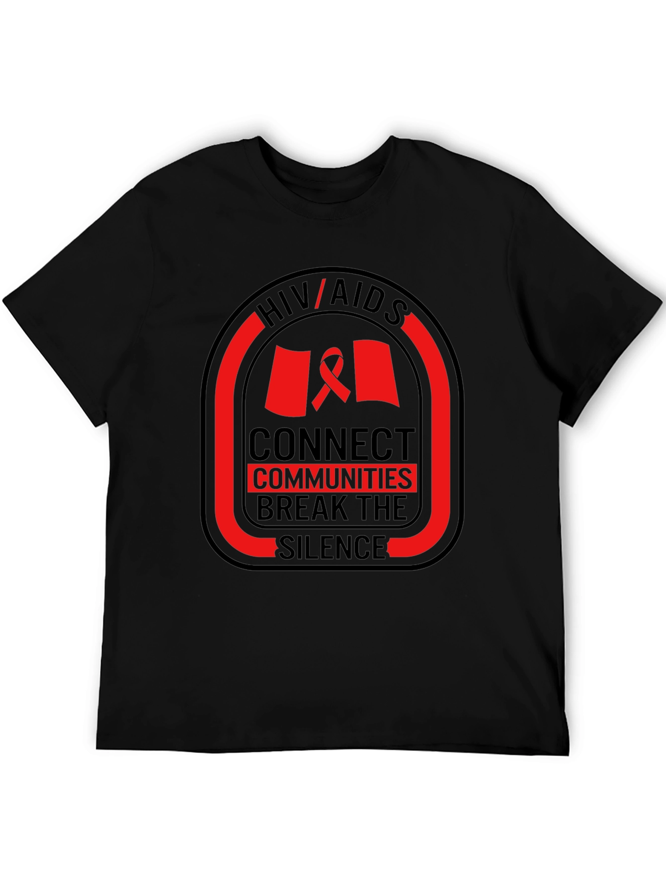 HIV/AIDS Awareness T-Shirt: Connect Communities Break Silence