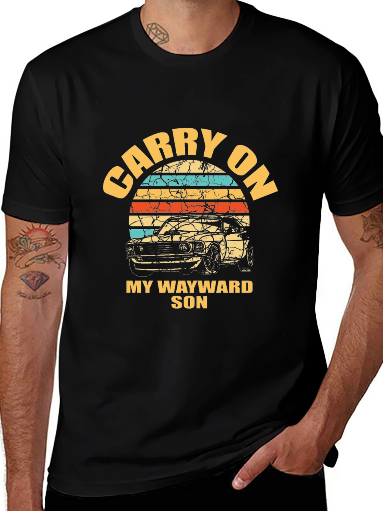 Carry On My Wayward Son Car T-Shirt