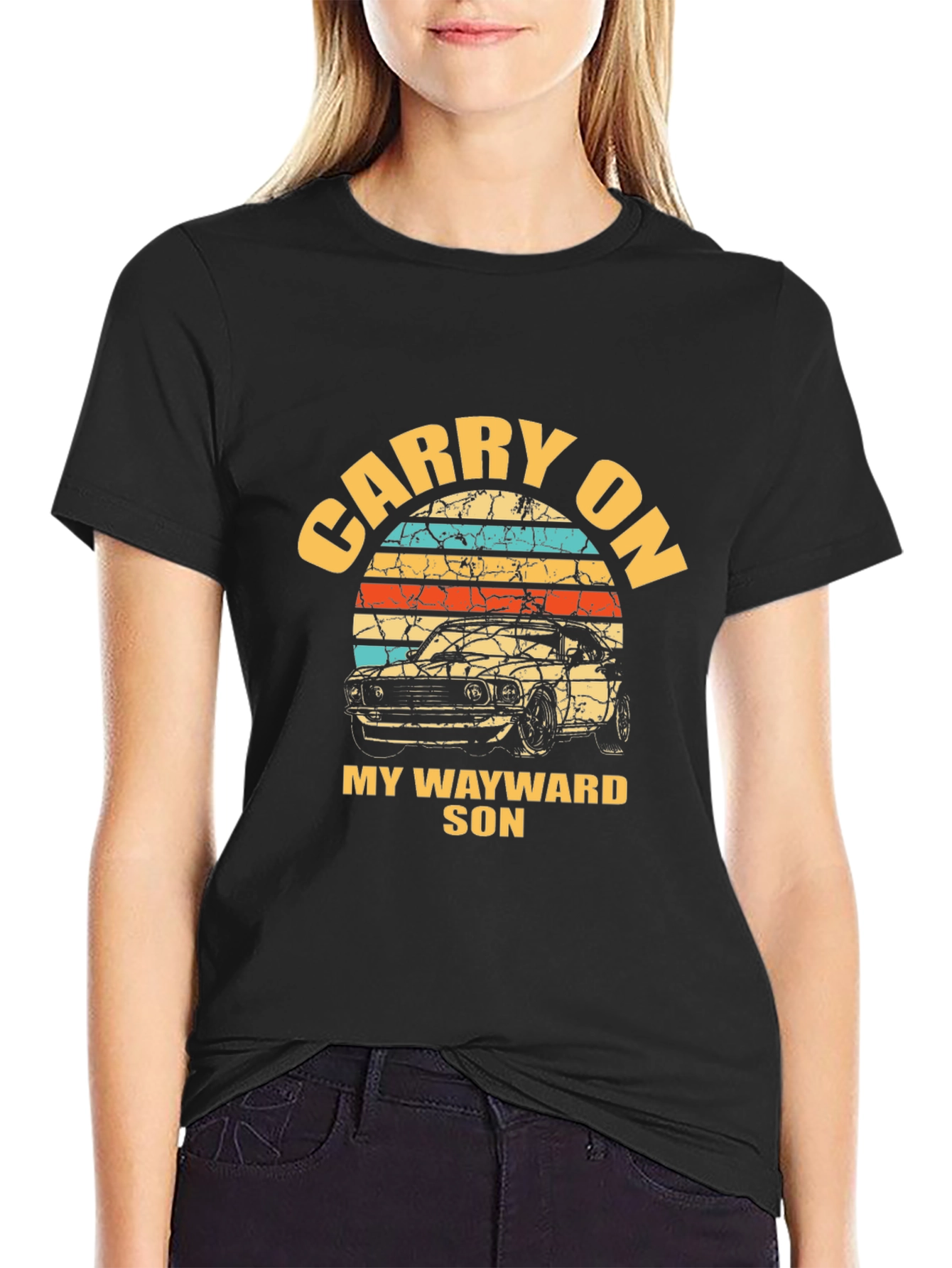 Carry On My Wayward Son Car T-Shirt