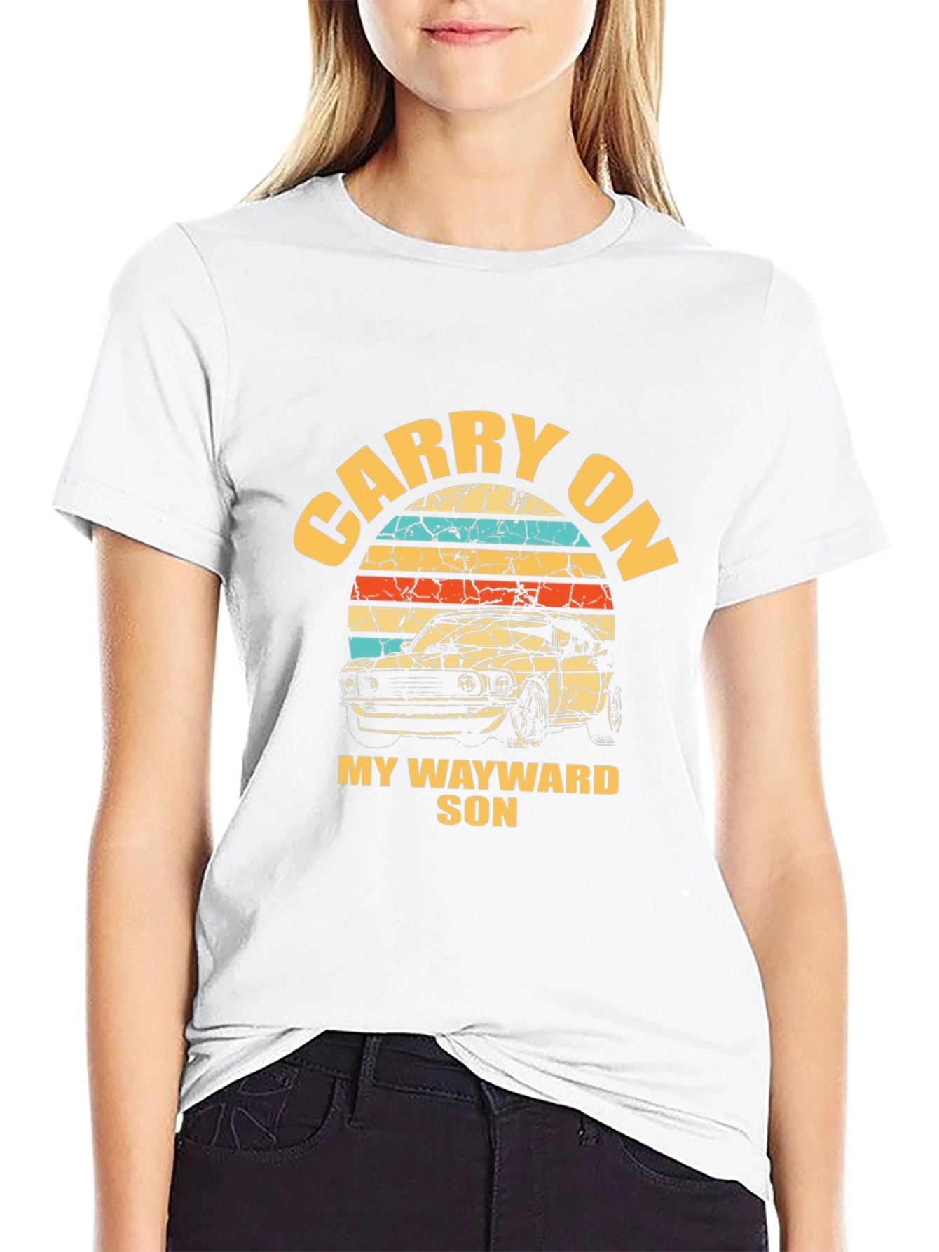 Carry On My Wayward Son Car T-Shirt