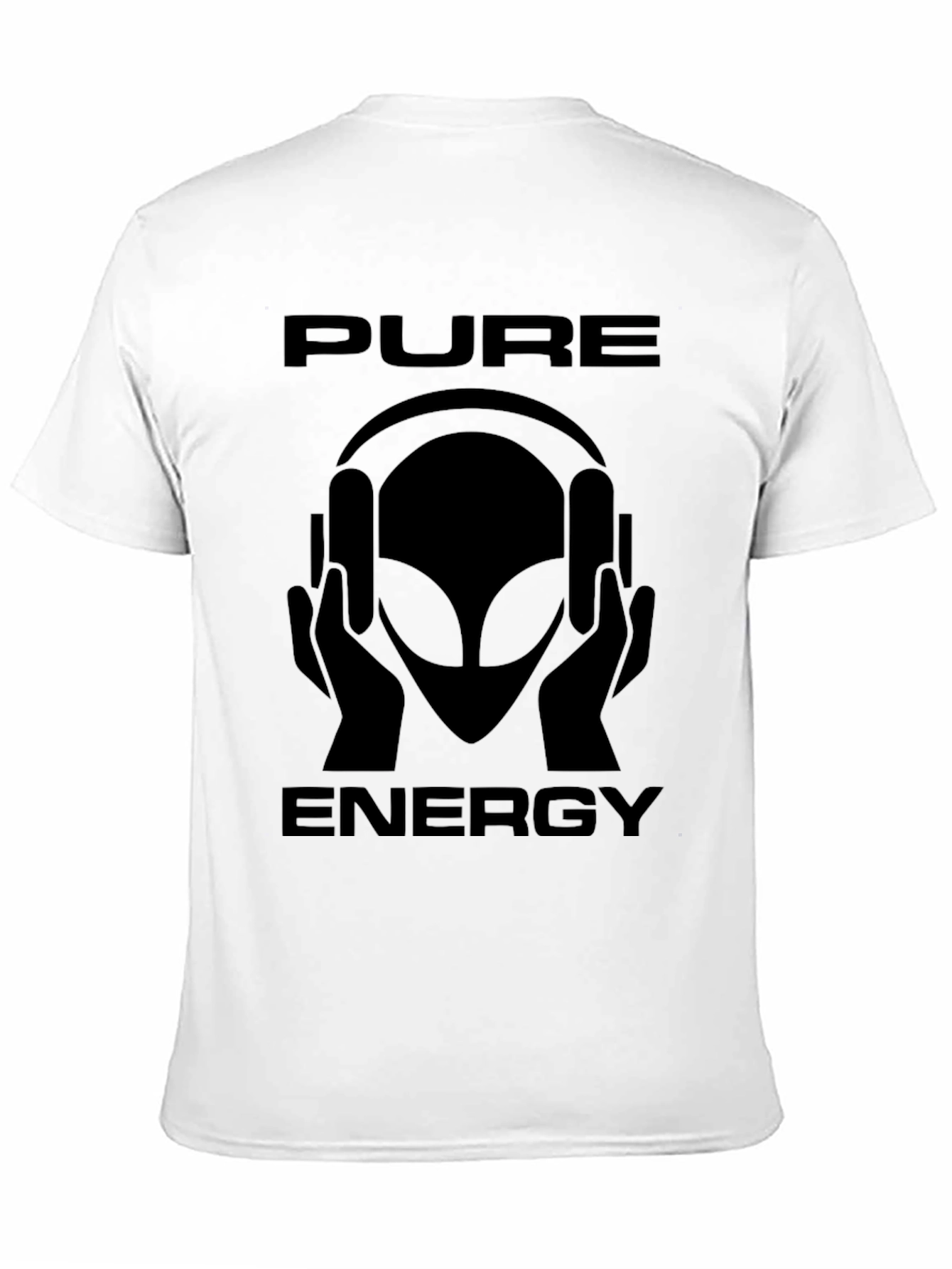 Pure Energy Alien Headphone Graphic T-Shirt