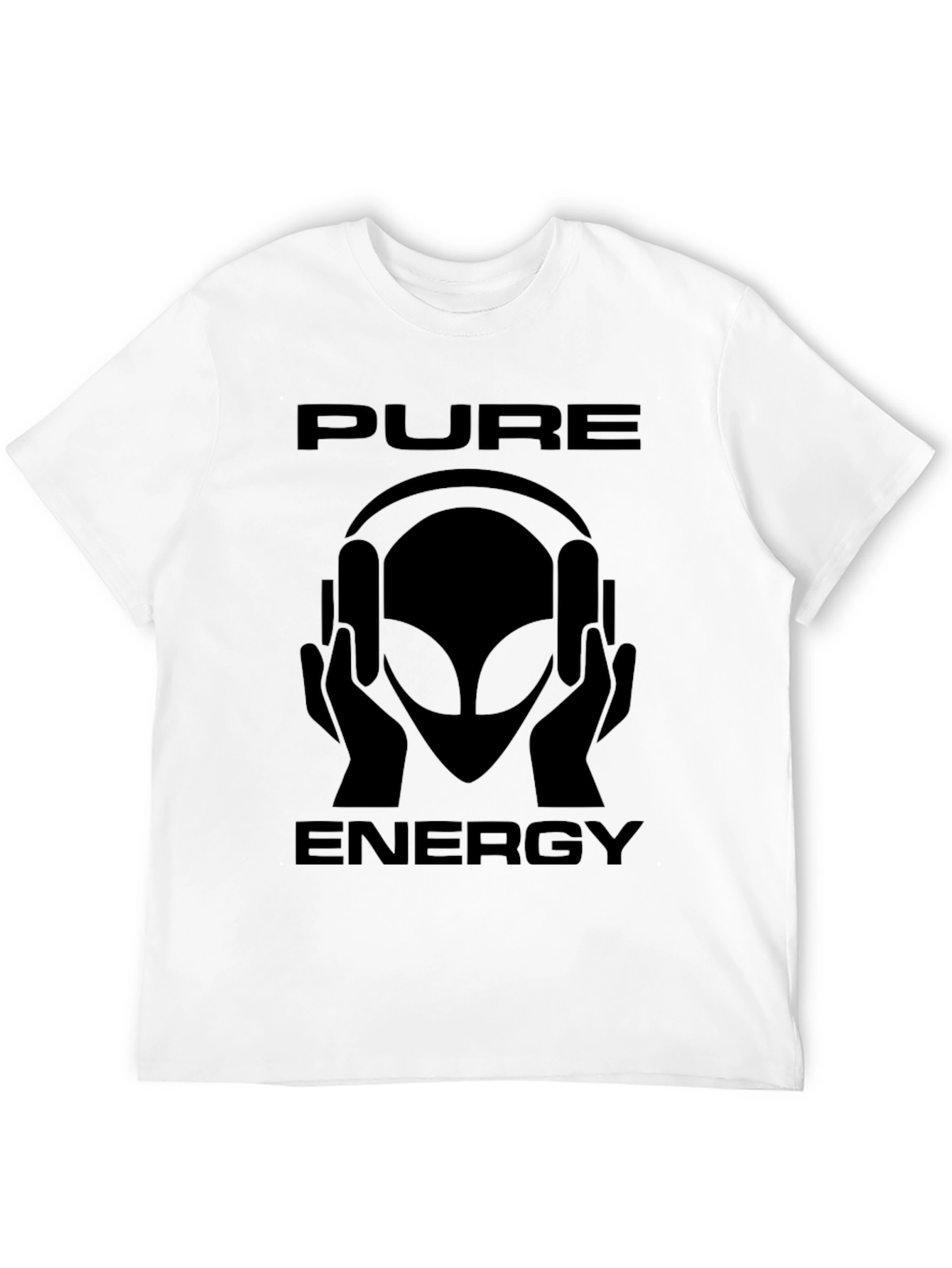 Pure Energy Alien Headphone Graphic T-Shirt