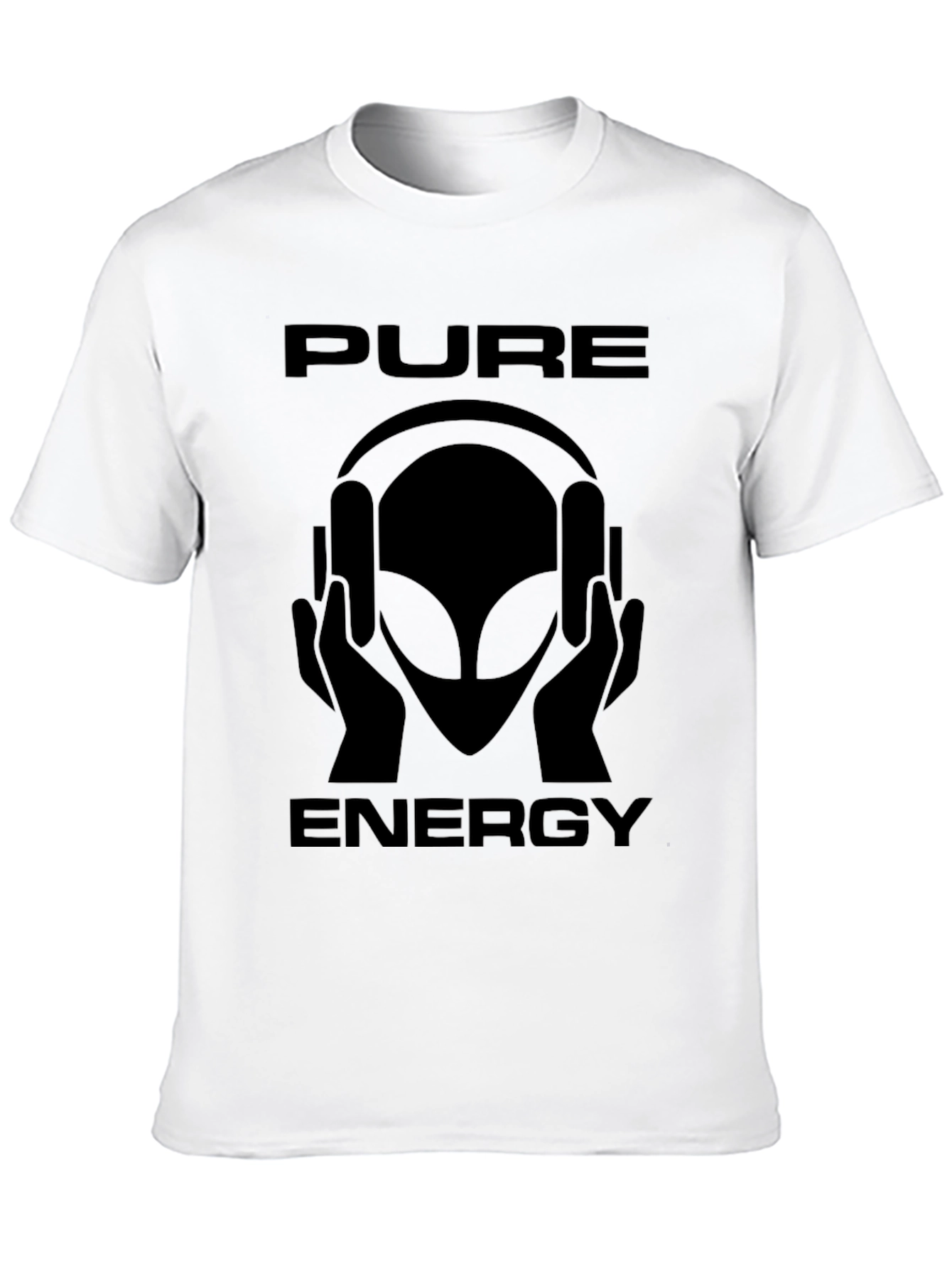 Pure Energy Alien Headphone Graphic T-Shirt