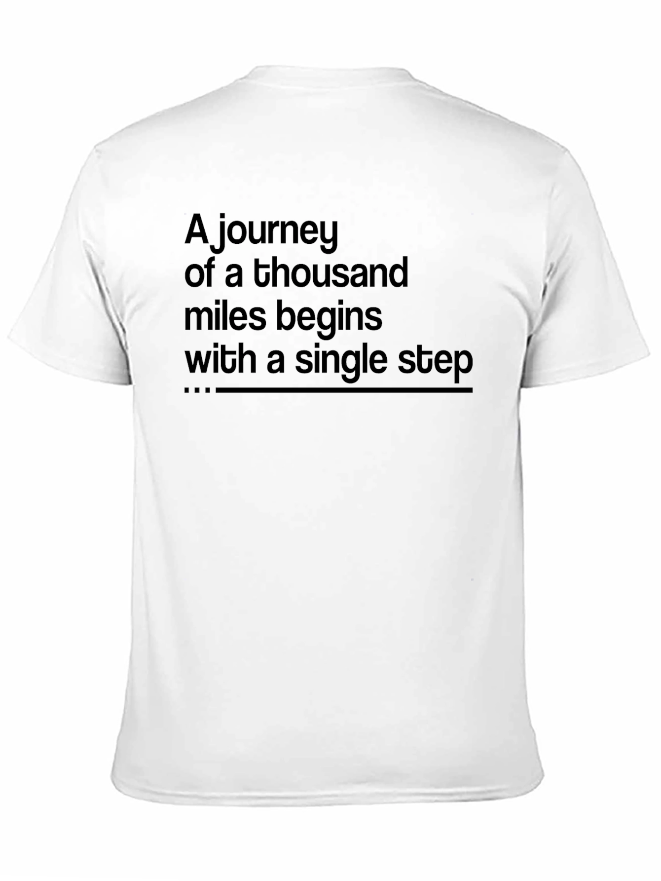 Motivational Journey T-Shirt: Single Step Starts It All