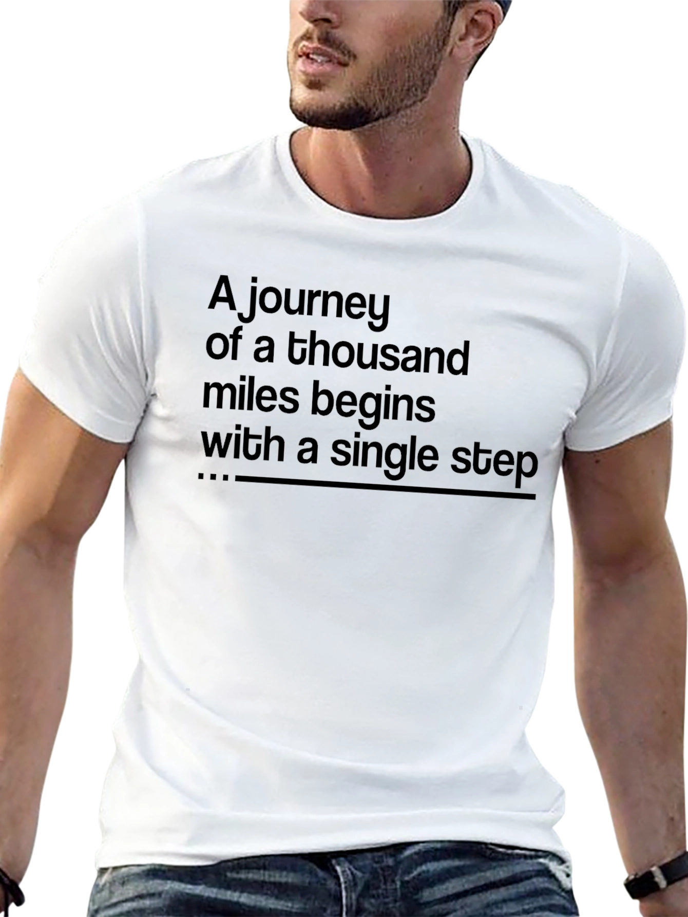 Motivational Journey T-Shirt: Single Step Starts It All