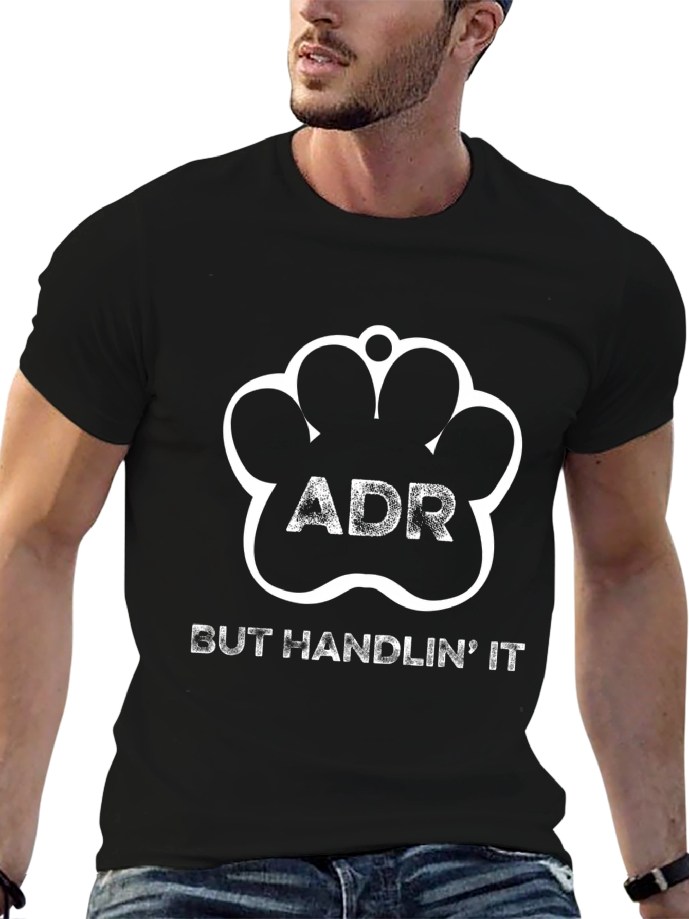 ADR But Handlin It Paw Print Graphic Tee