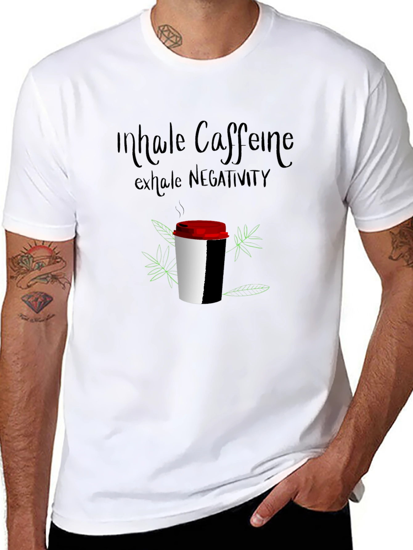 Inhale Caffeine Exhale Negativity T-Shirt