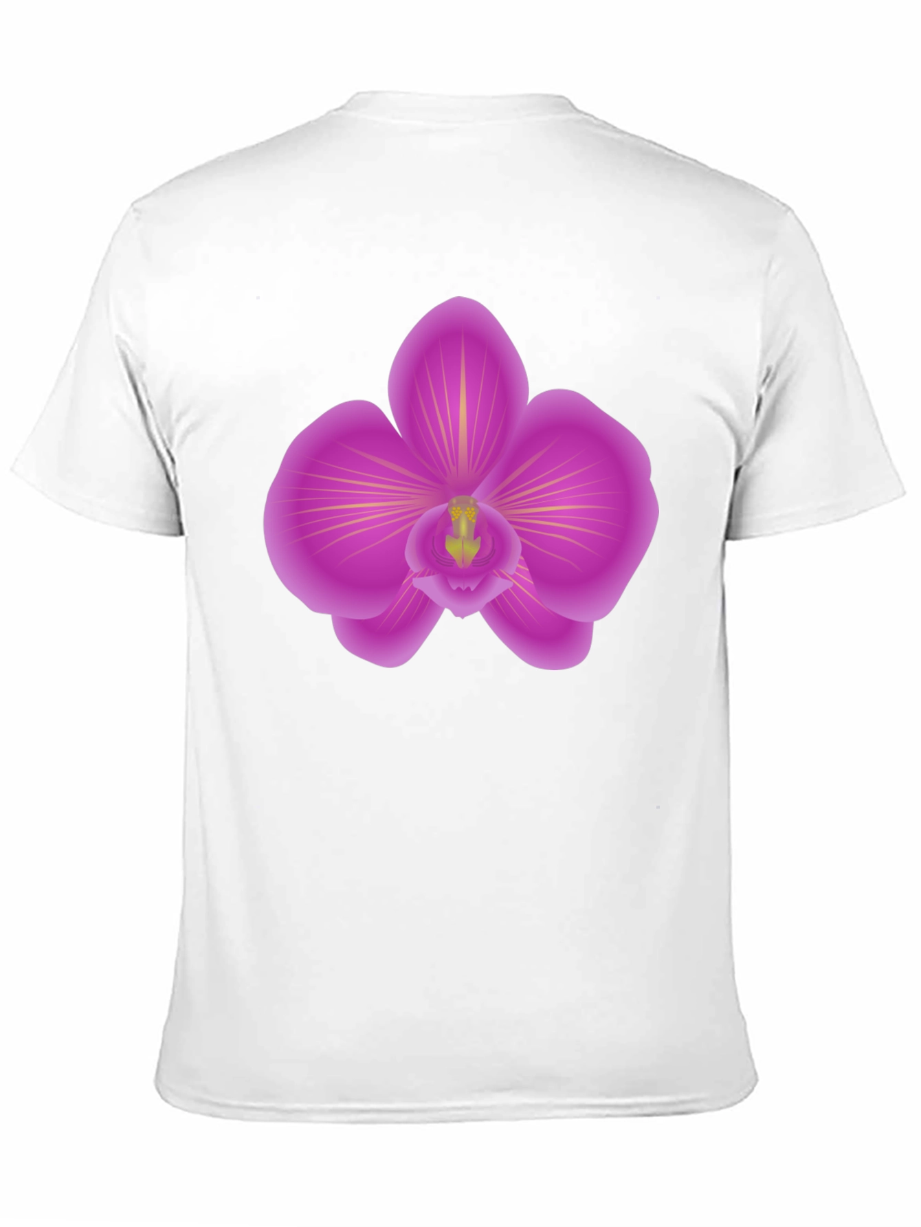Orchid Graphic Tee - Stylish Mens Black T-Shirt