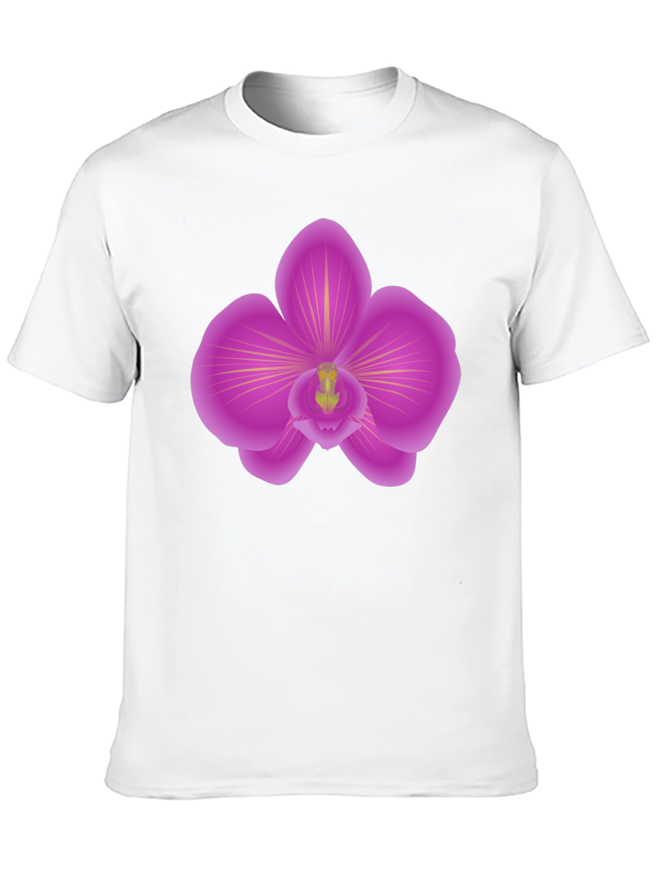 Orchid Graphic Tee - Stylish Mens Black T-Shirt