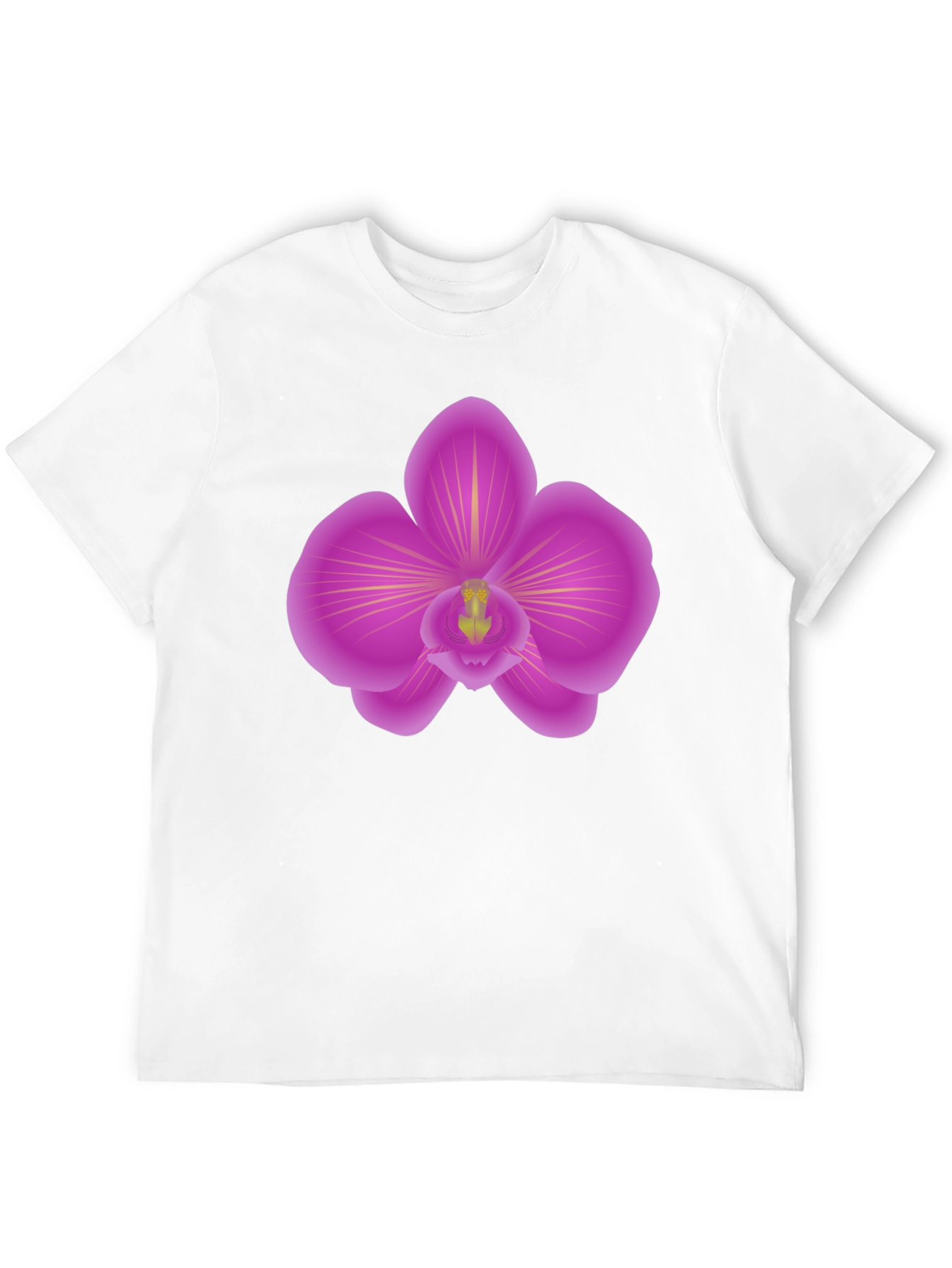 Orchid Graphic Tee - Stylish Mens Black T-Shirt