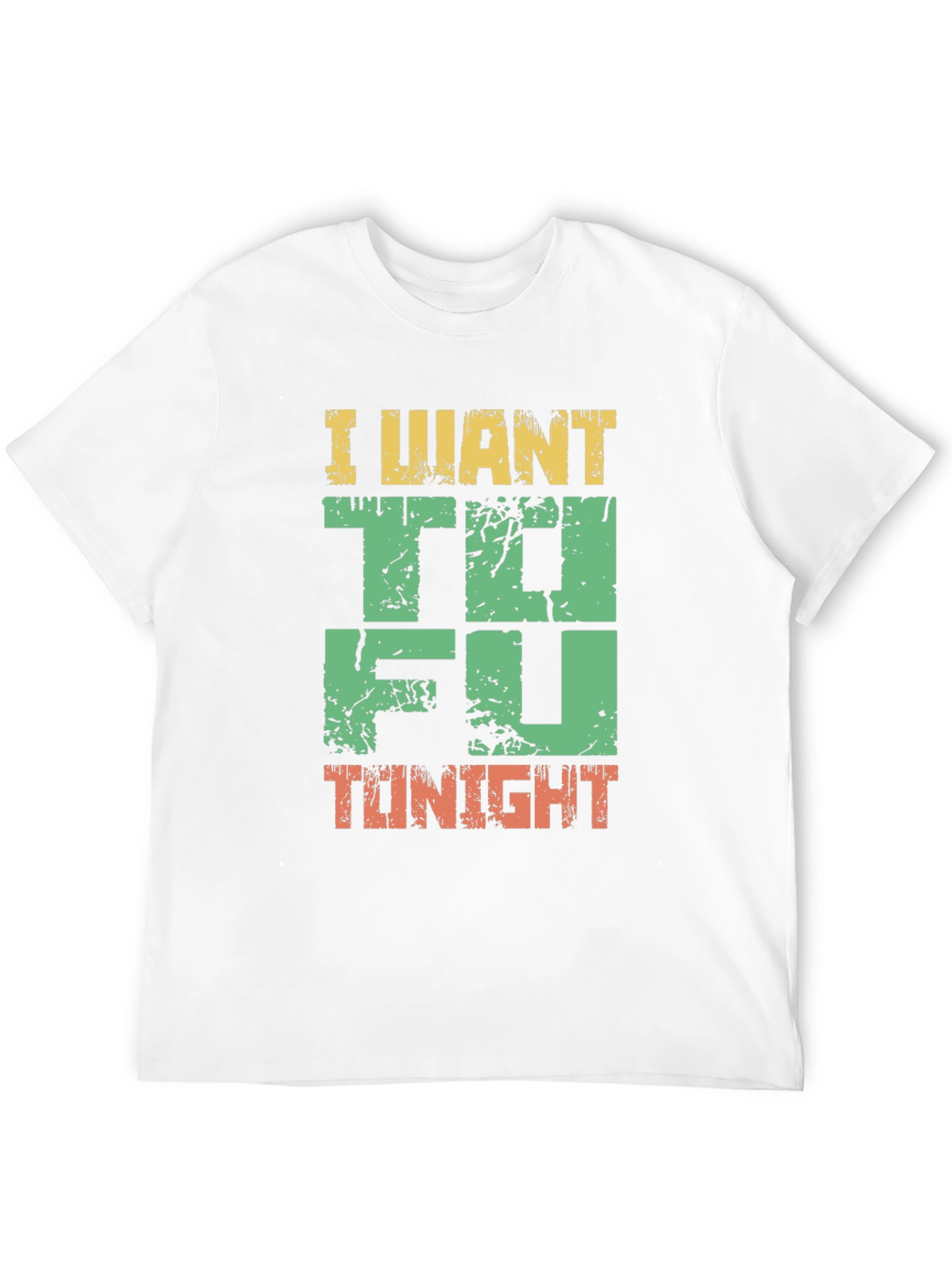 I Want Tofu Tonight Graphic T-Shirt - Black