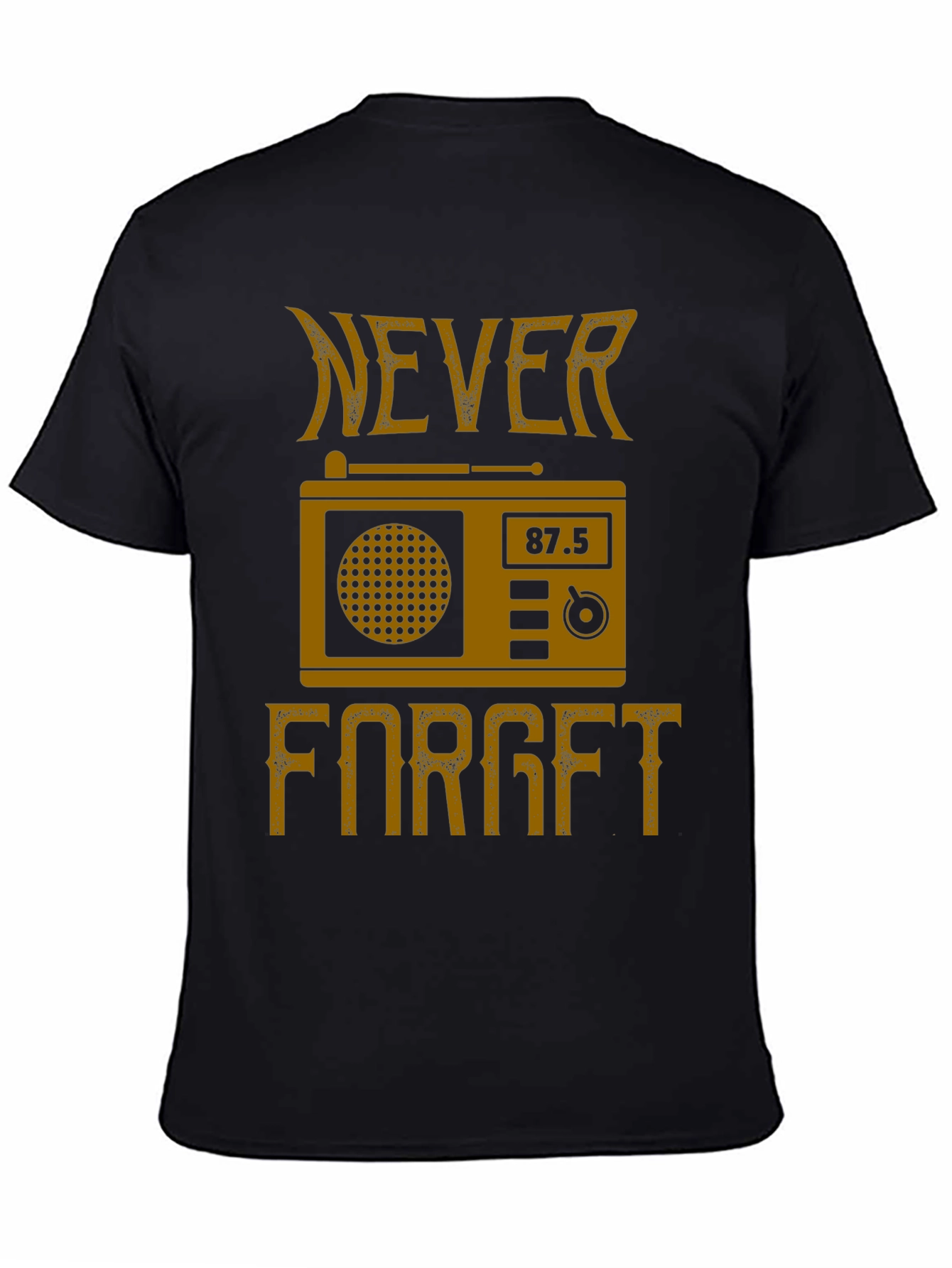 Retro Radio Never Forget Graphic T-Shirt