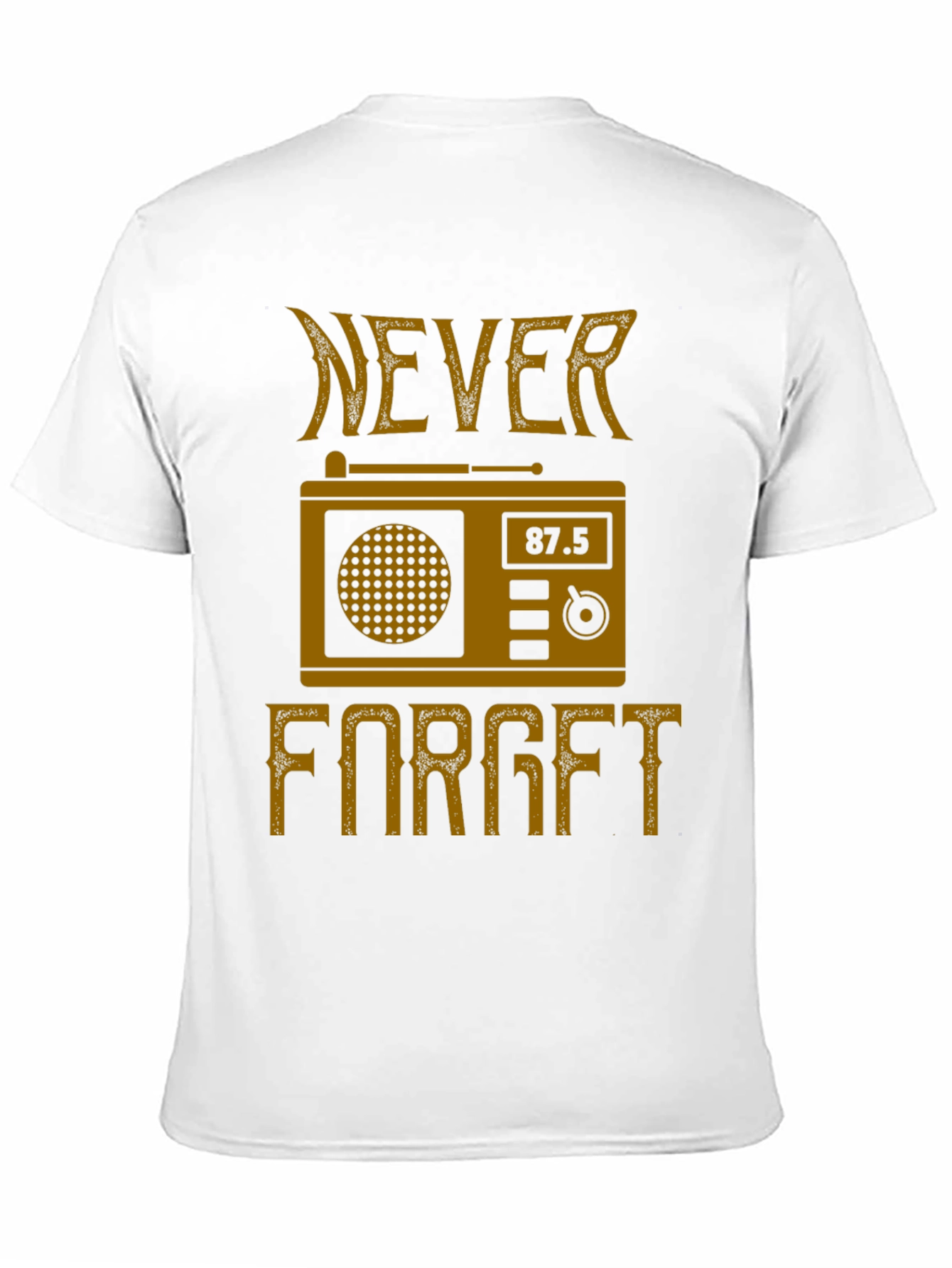 Retro Radio Never Forget Graphic T-Shirt