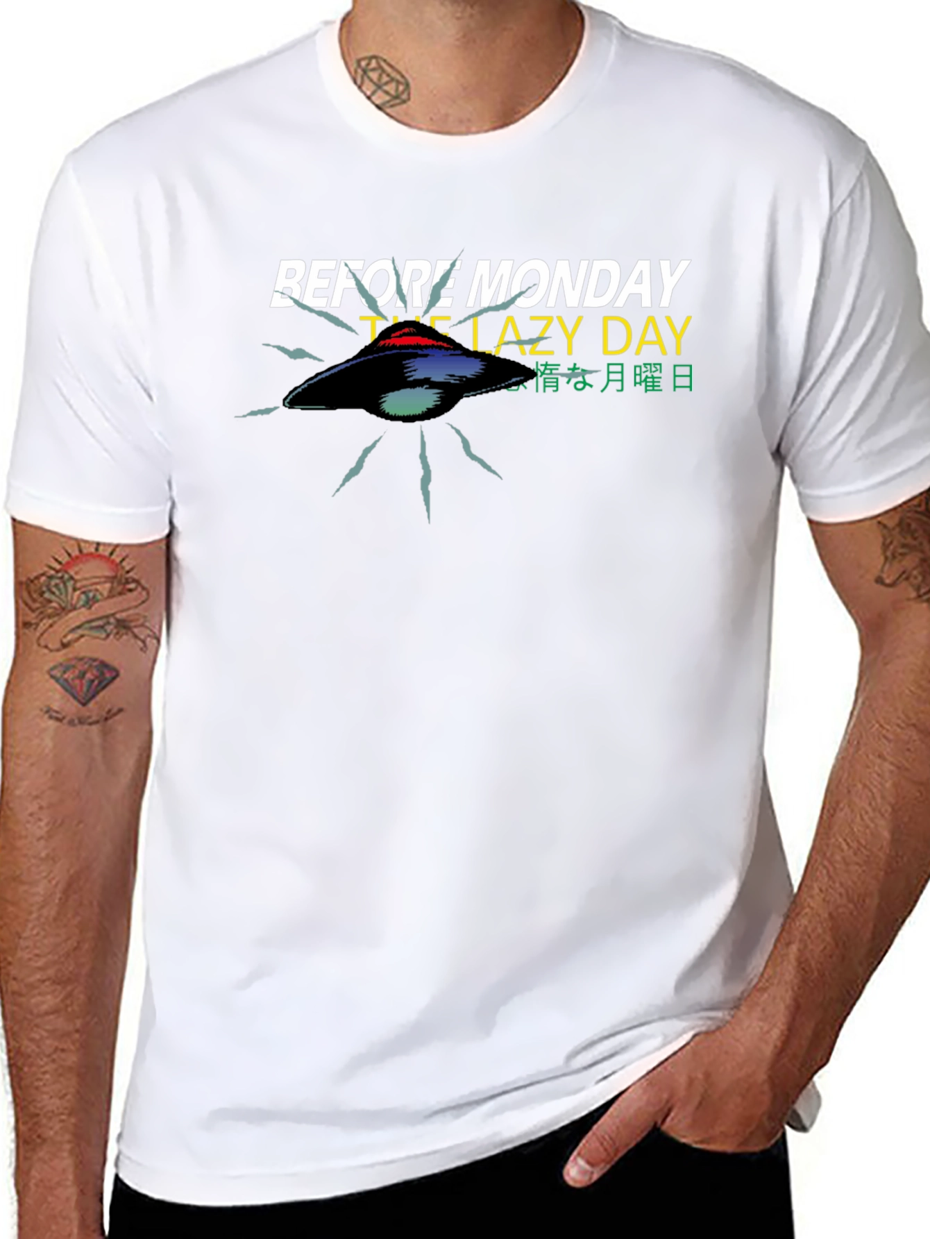 Before Monday Lazy Day Graphic T-Shirt
