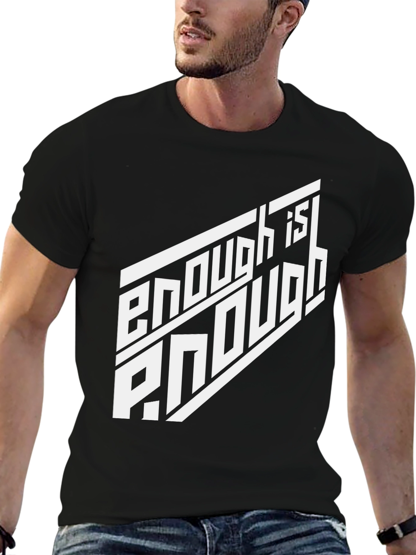 Enough is Enough Graphic Tee - Black