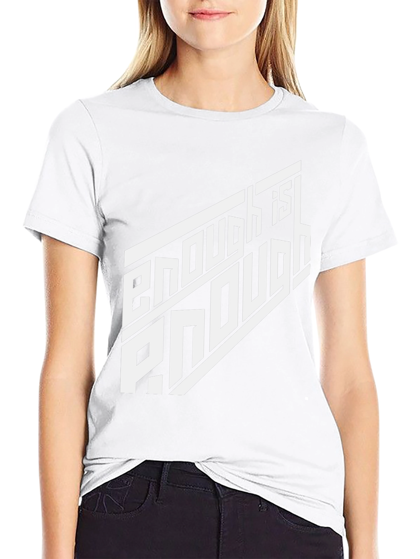 Enough is Enough Graphic Tee - Black