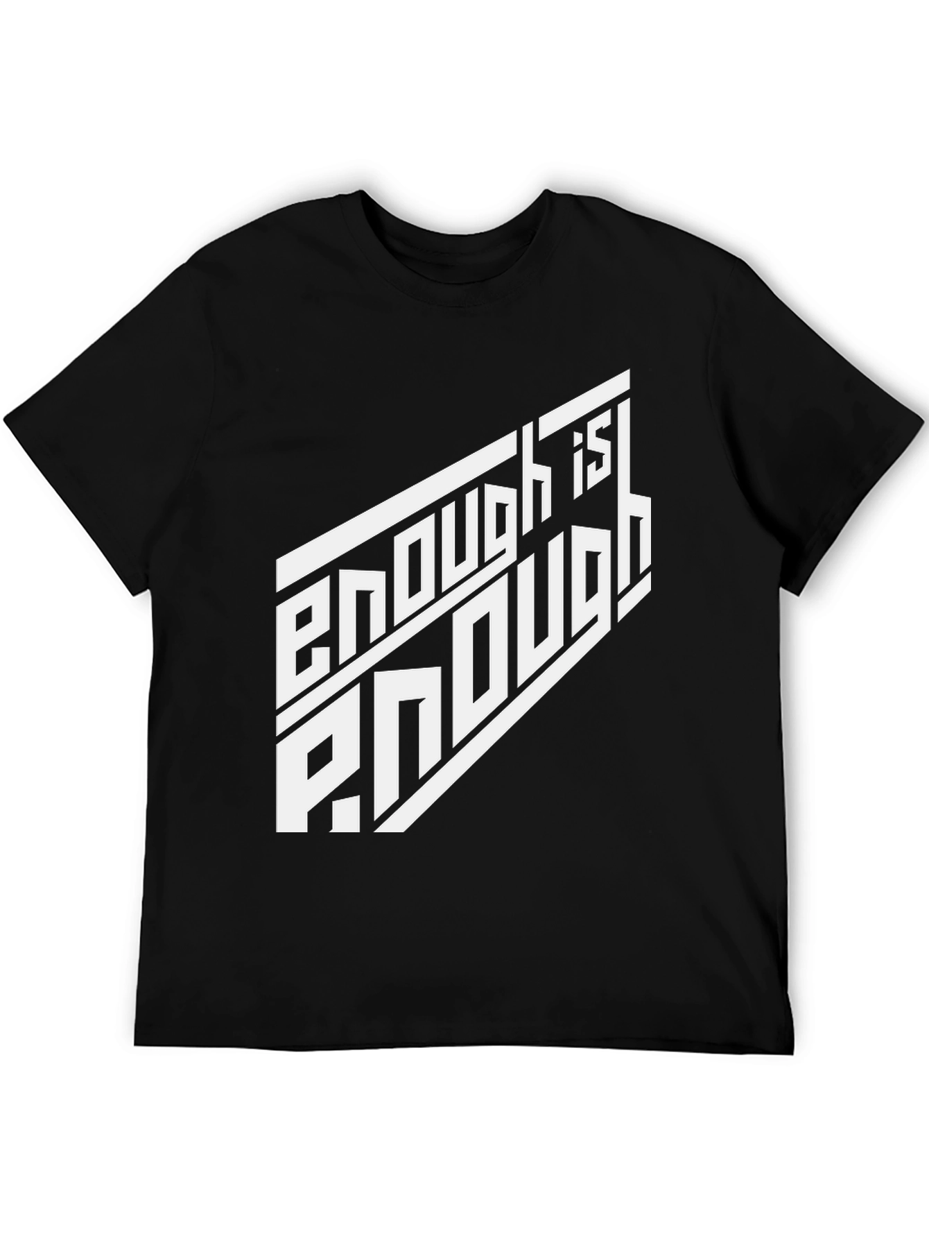 Enough is Enough Graphic Tee - Black