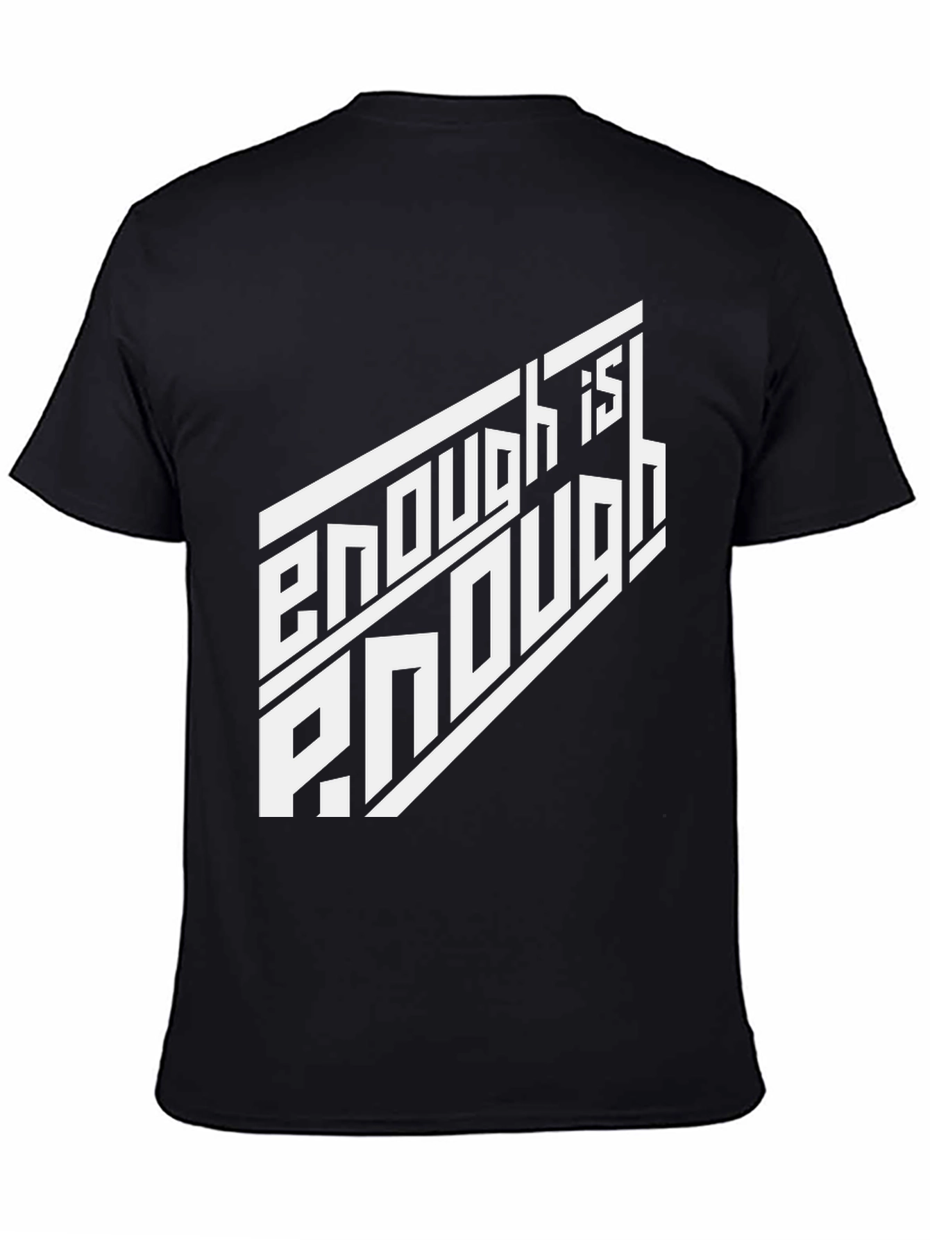 Enough is Enough Graphic Tee - Black