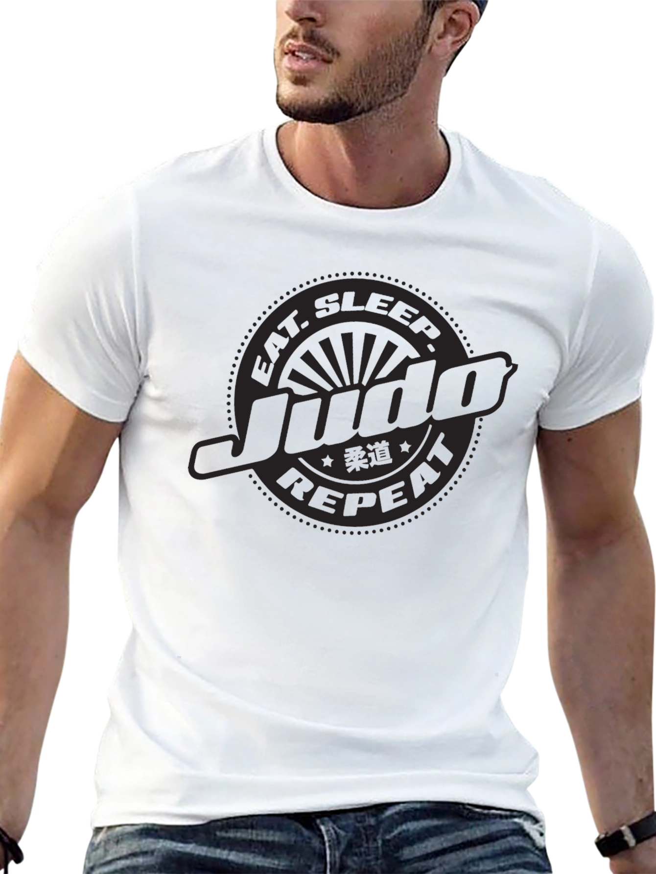 Eat Sleep Judo Repeat - Black T-Shirt