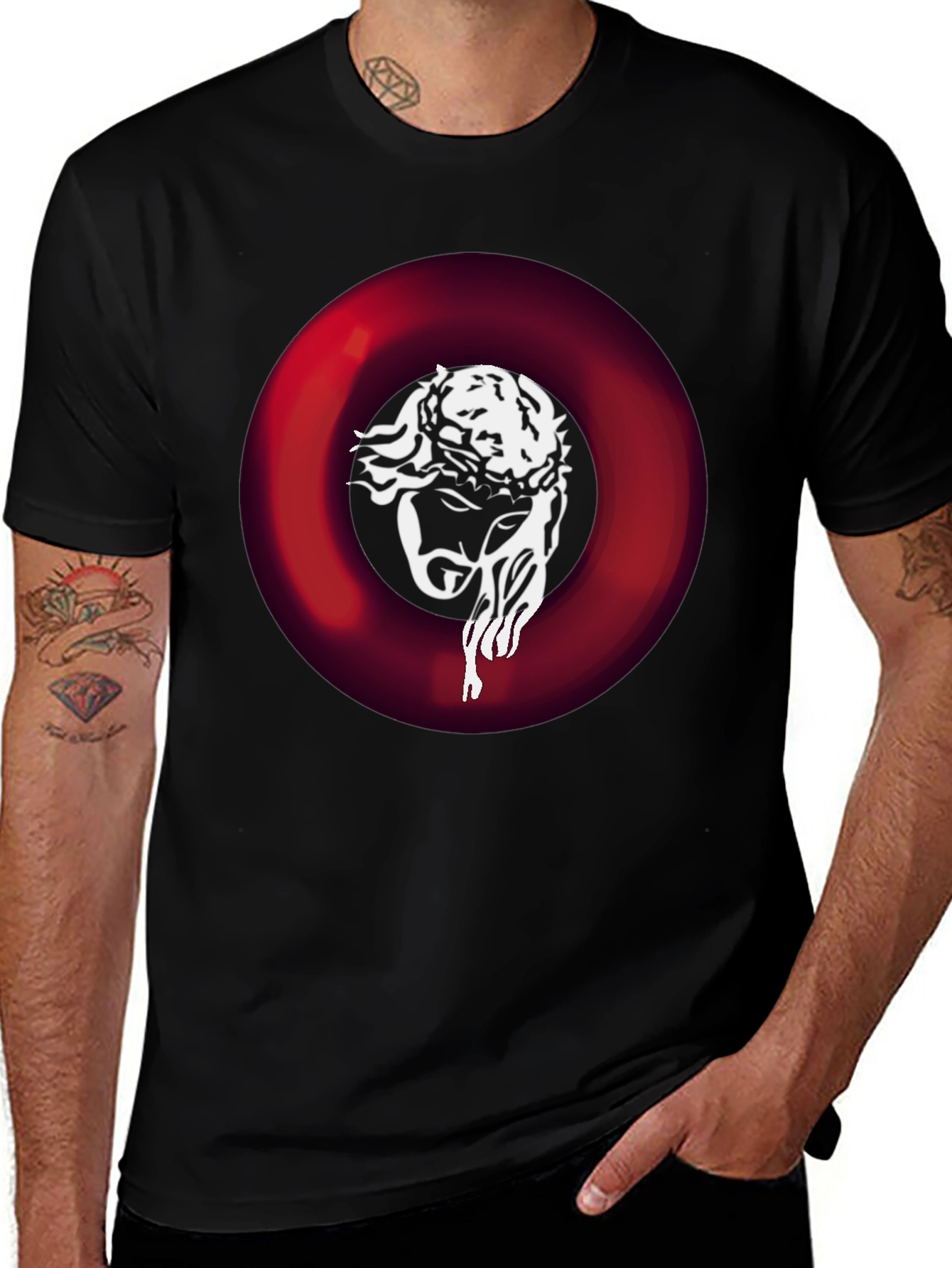 Jesus Graphic Tee - Crown of Thorns Design