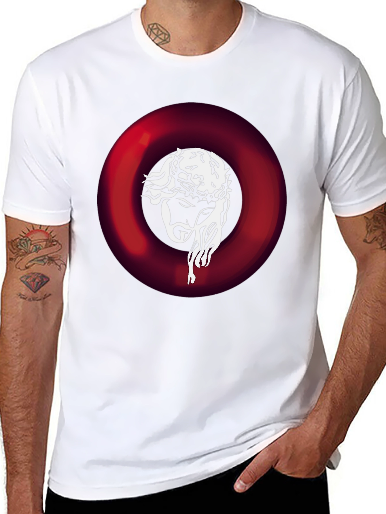Jesus Graphic Tee - Crown of Thorns Design