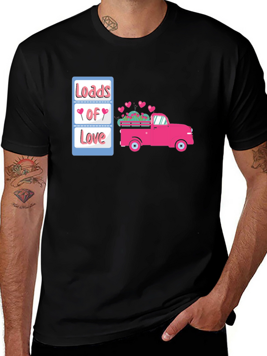 Loads of Love Valentines Truck Graphic Tee