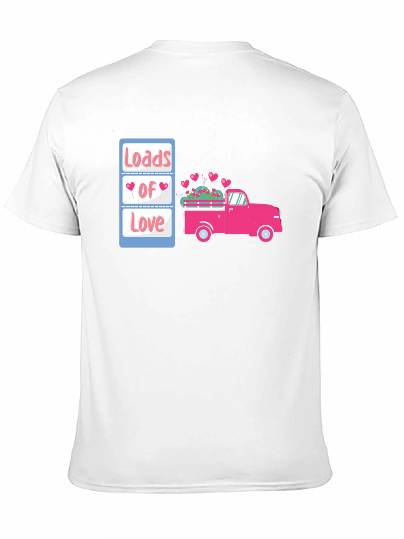 Loads of Love Valentines Truck Graphic Tee