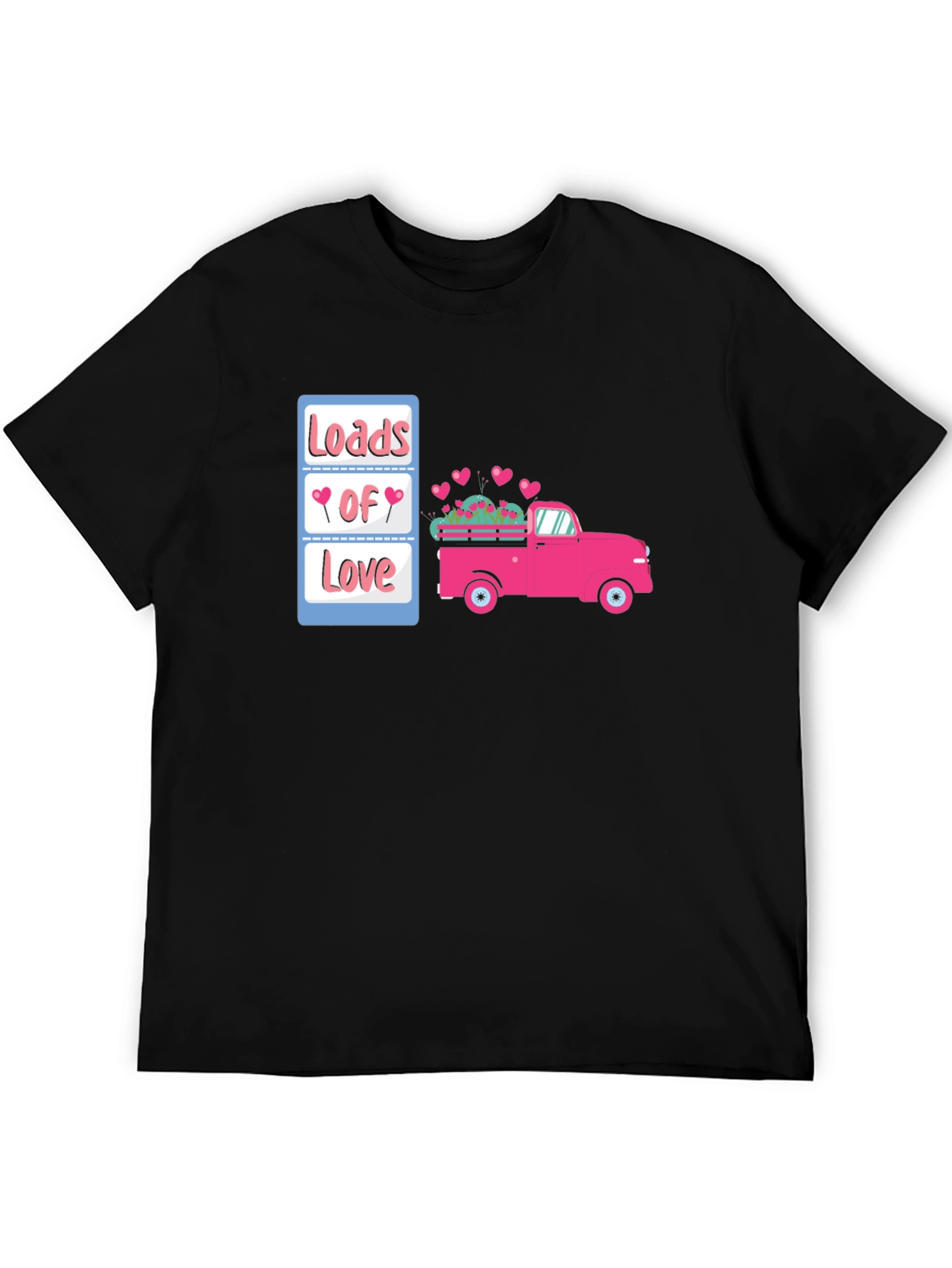 Loads of Love Valentines Truck Graphic Tee