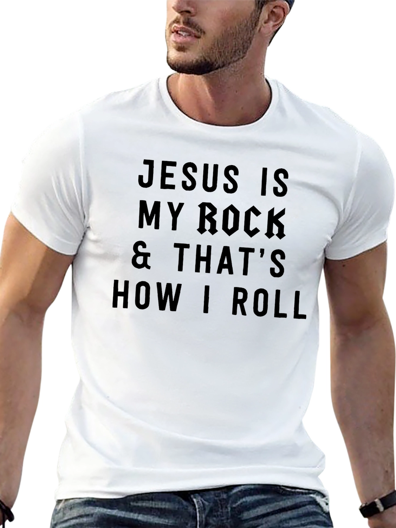 Jesus Is My Rock Graphic Tee