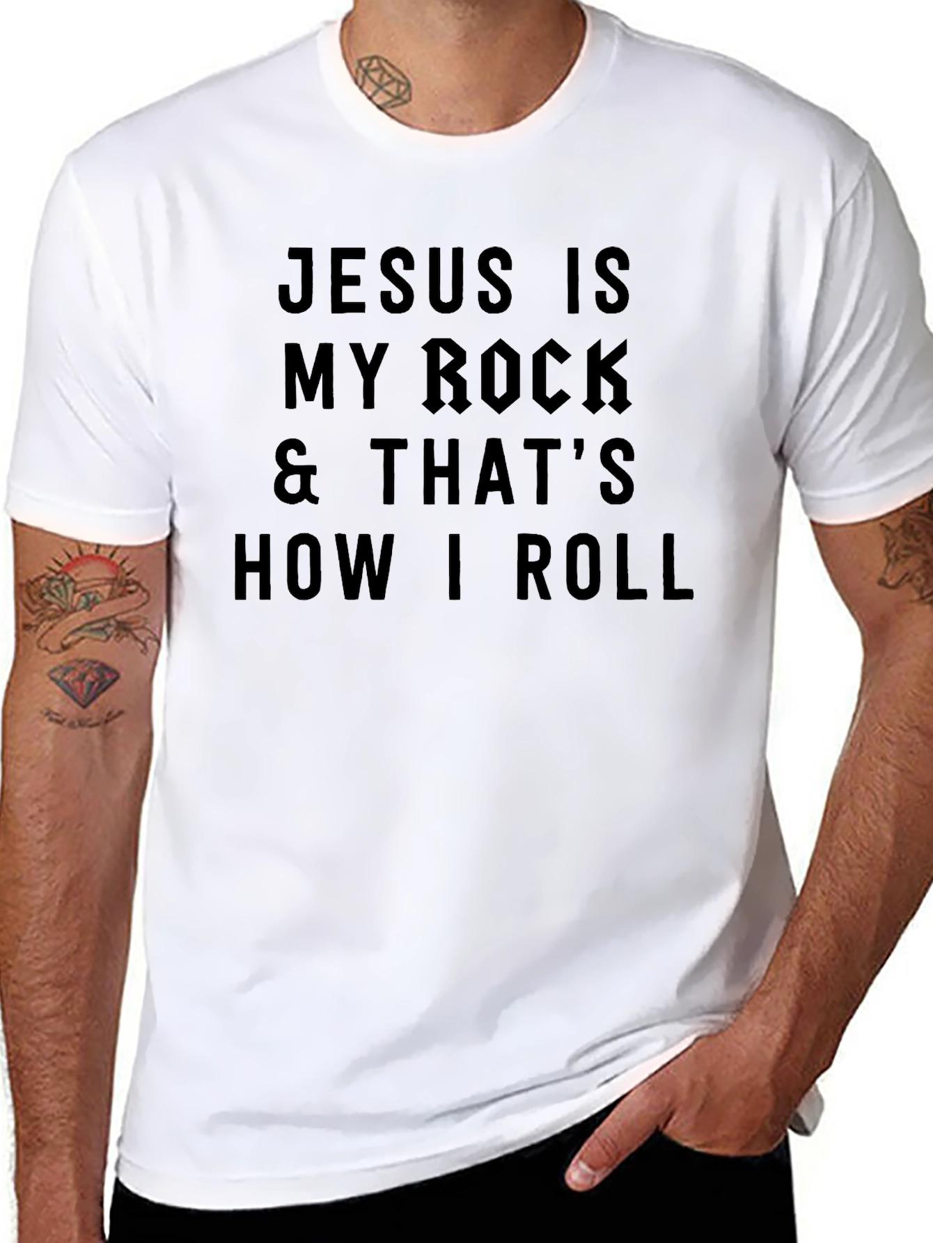 Jesus Is My Rock Graphic Tee