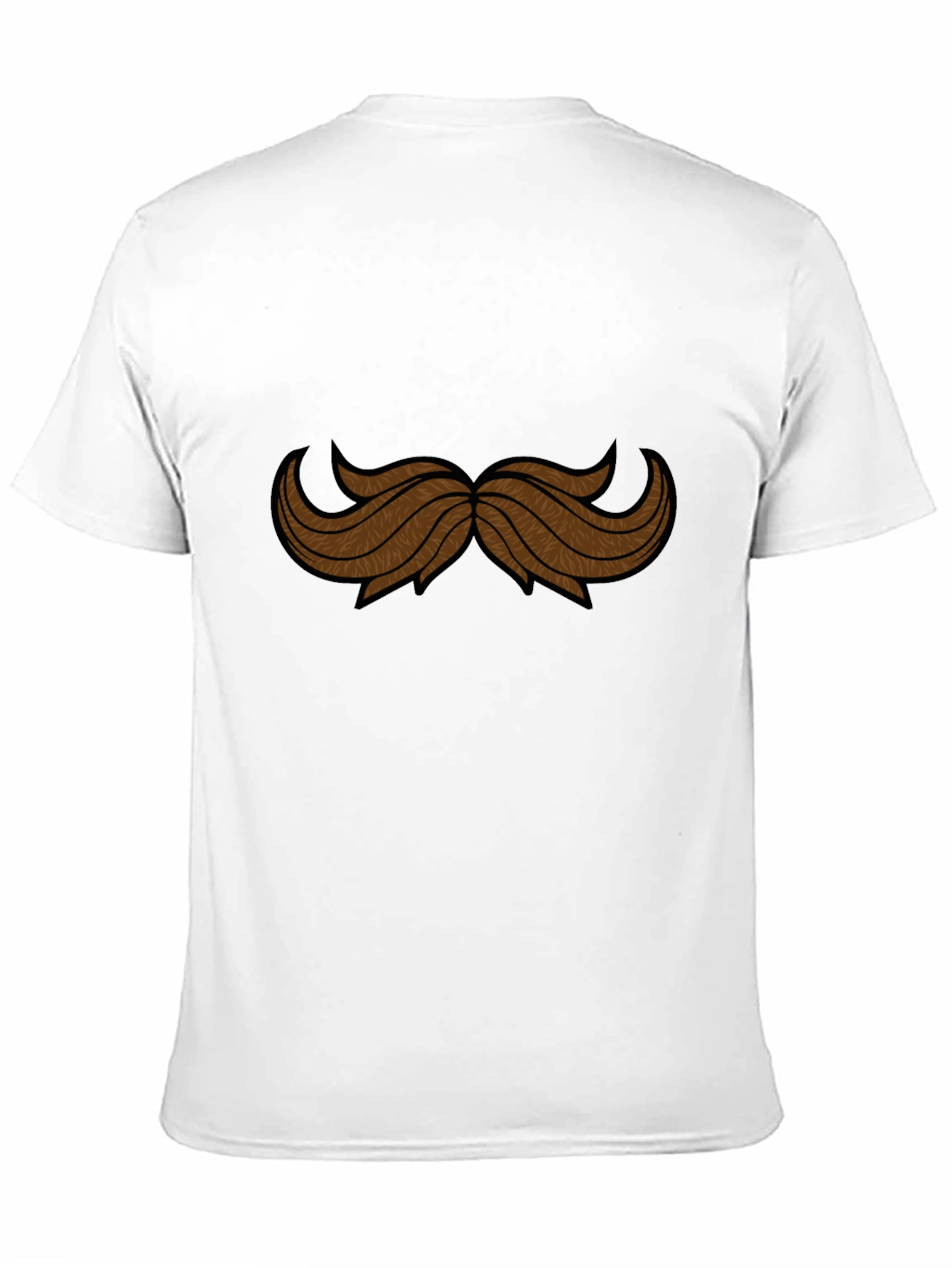 Mustache Graphic Black Tee Shirt
